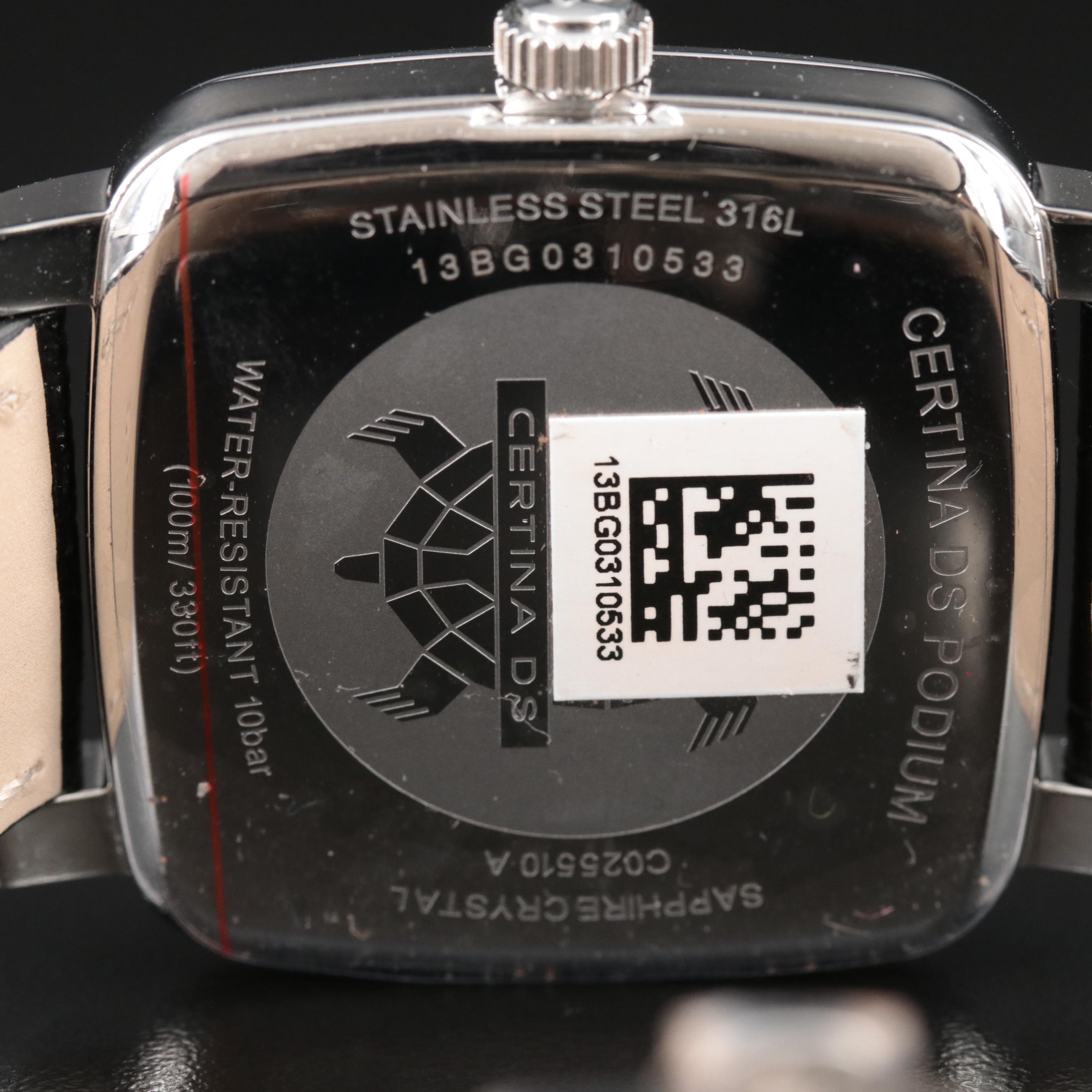 Certina DS Podium Square with Date Watch