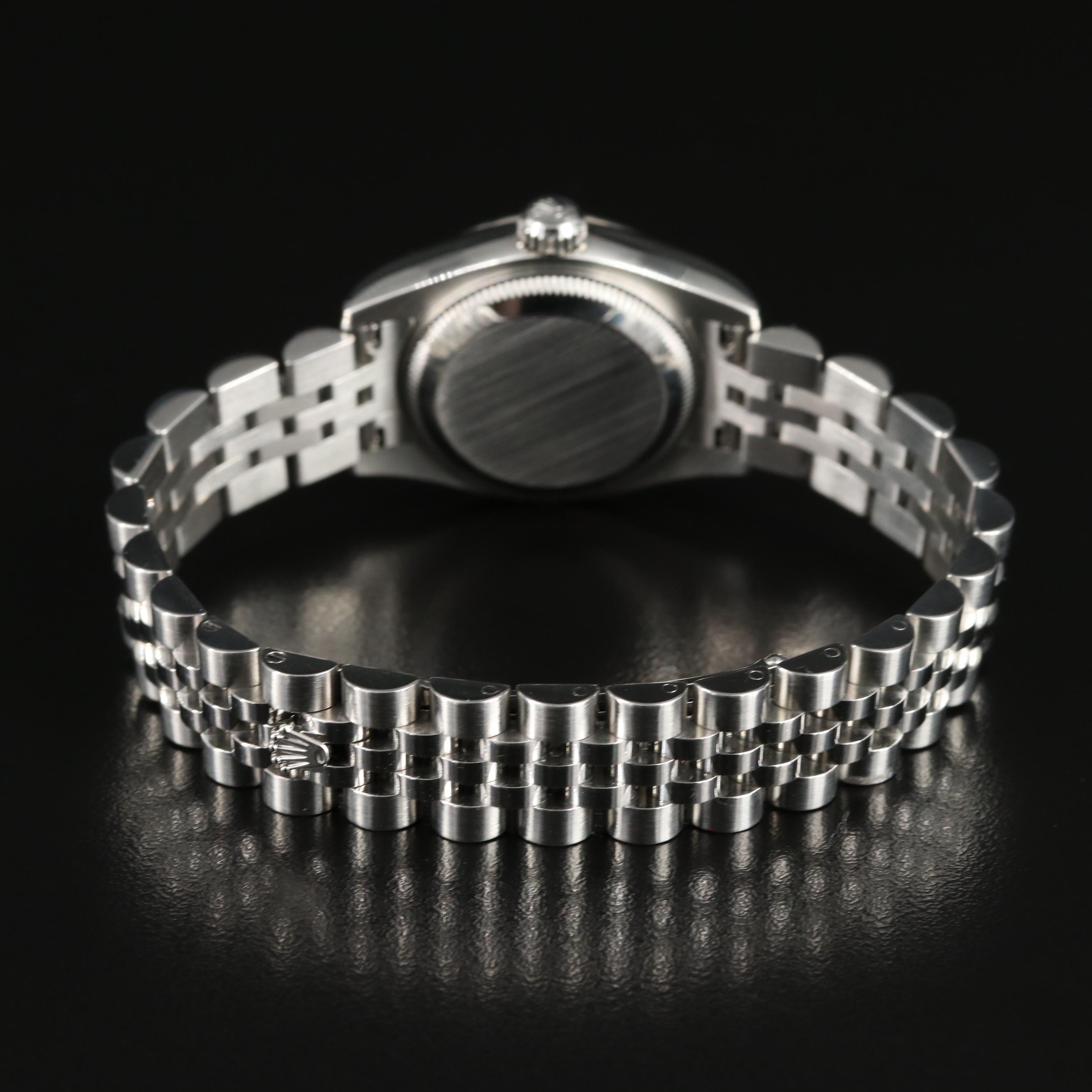 Rolex Oyster Perpetual White Roman Dial Datejust Watch