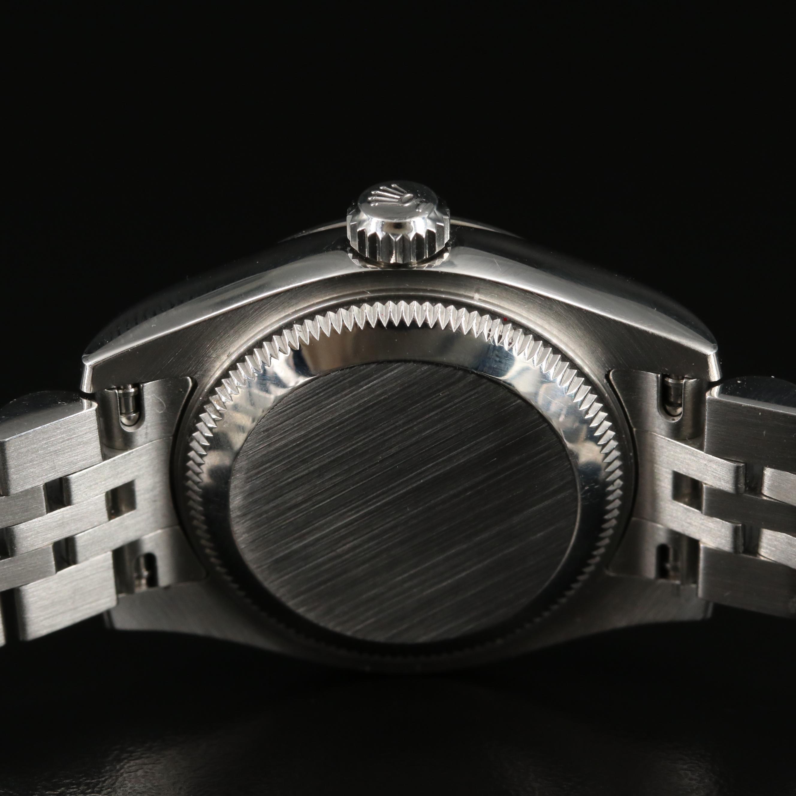 Rolex Oyster Perpetual White Roman Dial Datejust Watch