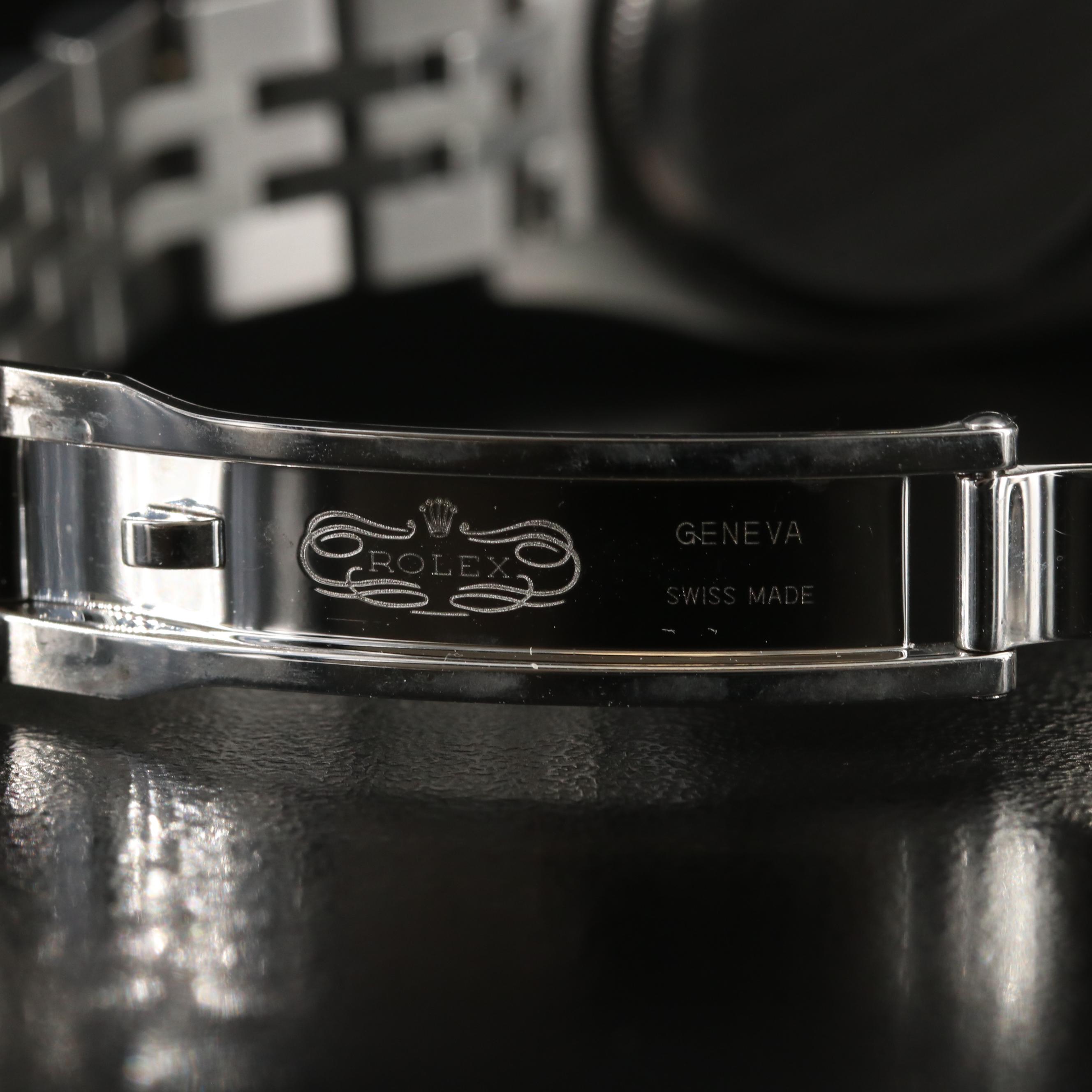 Rolex Oyster Perpetual White Roman Dial Datejust Watch