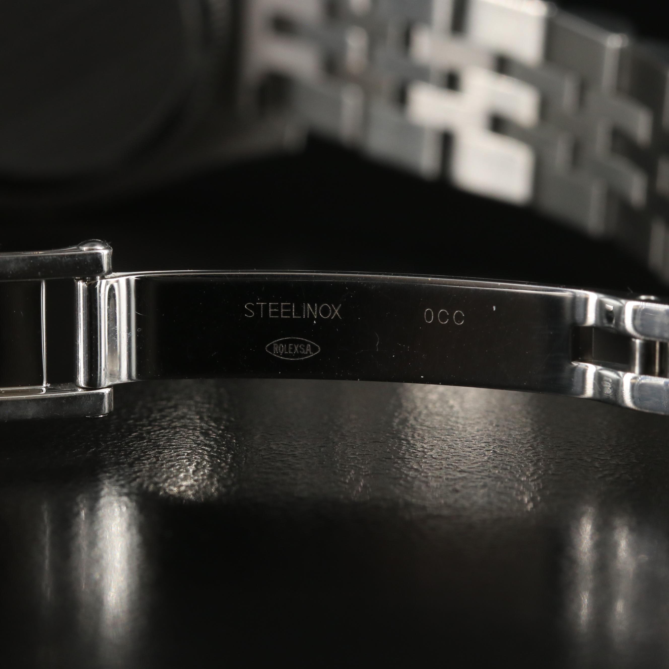 Rolex Oyster Perpetual White Roman Dial Datejust Watch