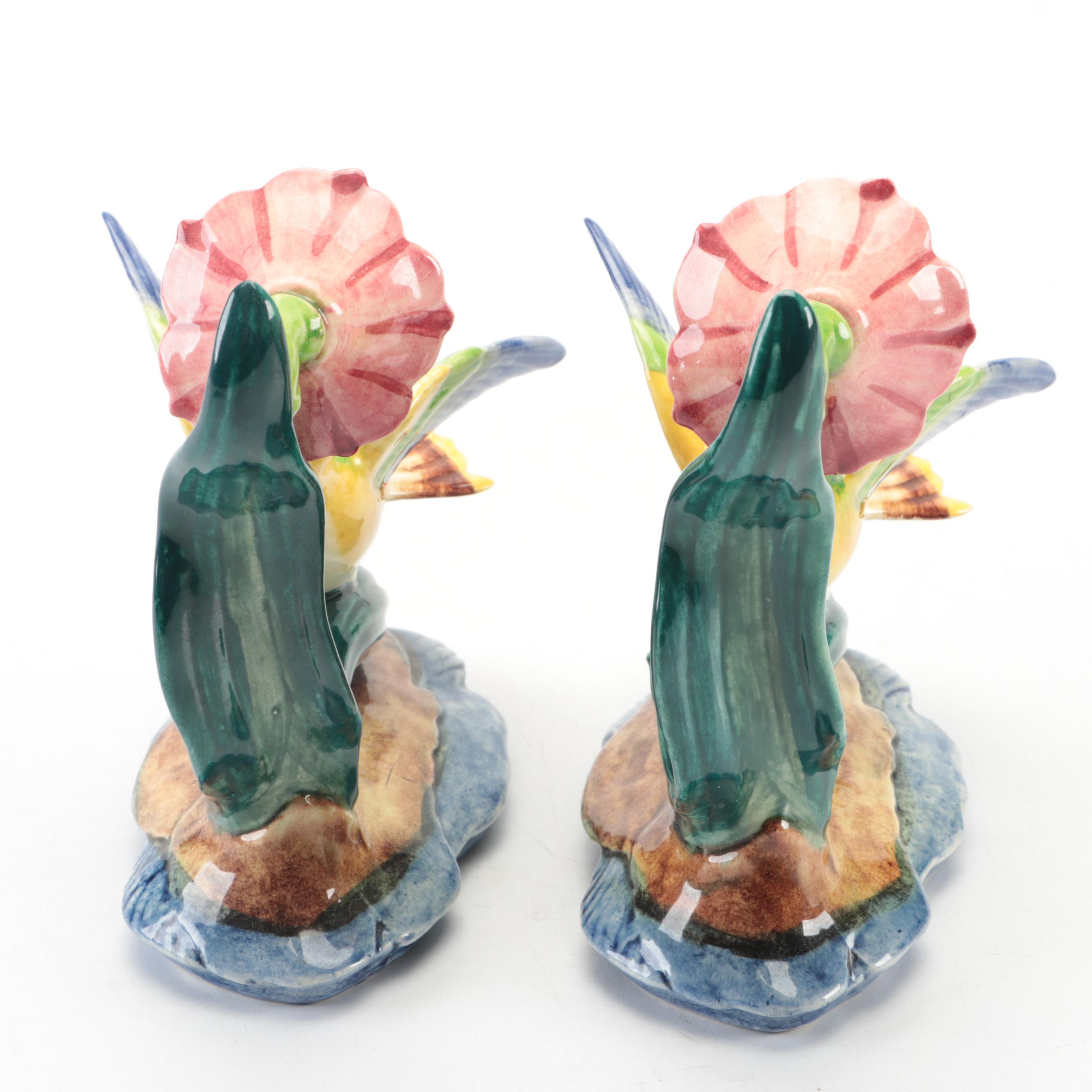 Pair of Stangl Pottery Rivoli Hummingbird Figurines