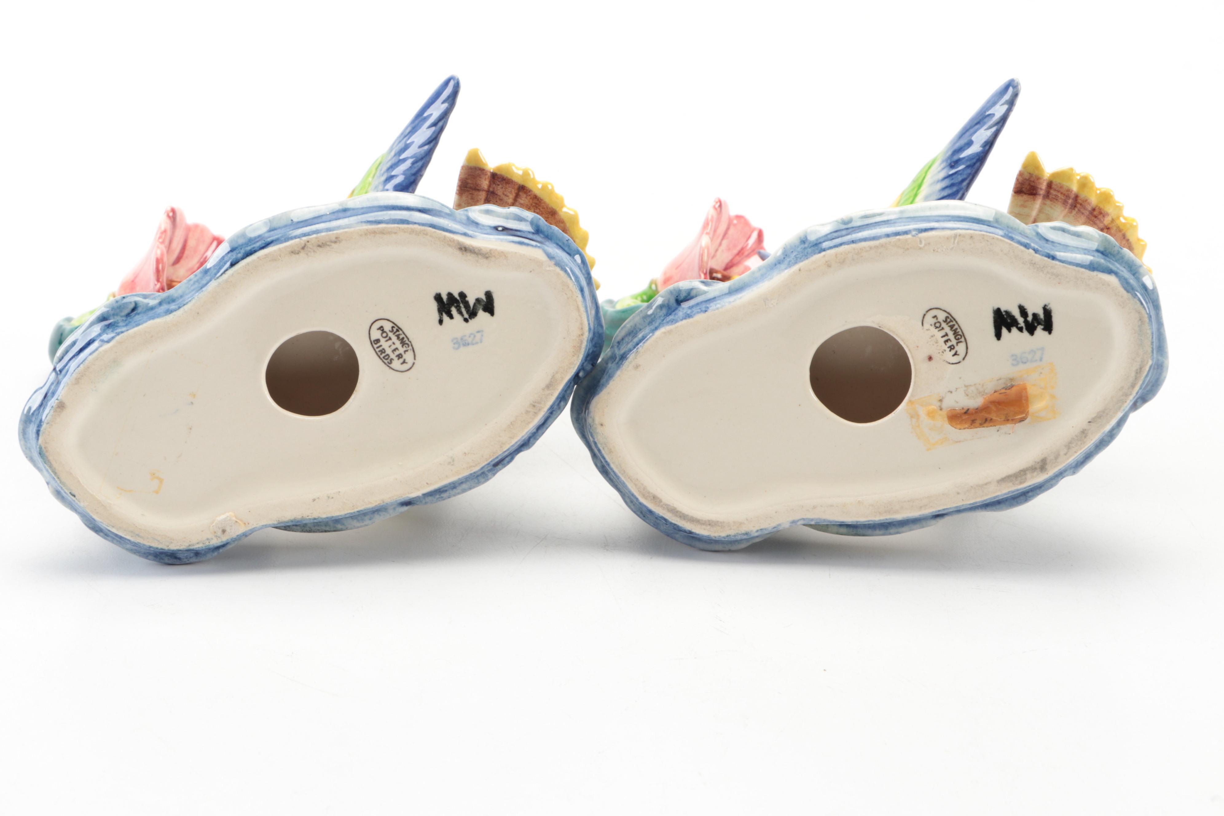 Pair of Stangl Pottery Rivoli Hummingbird Figurines