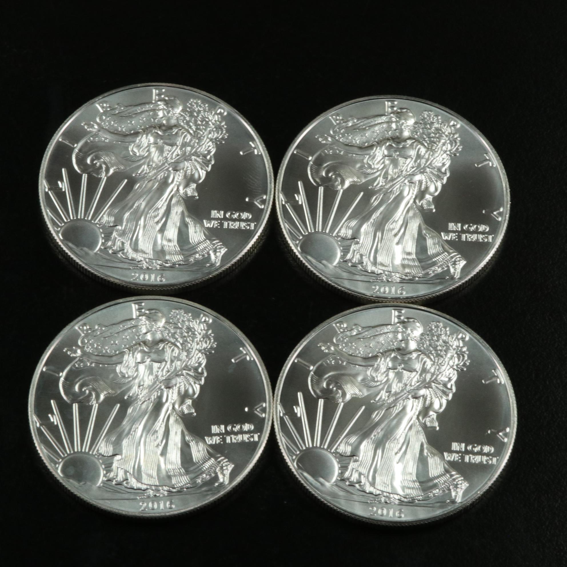 Roll of Twenty 2016 American Silver Eagle Bullion Coins