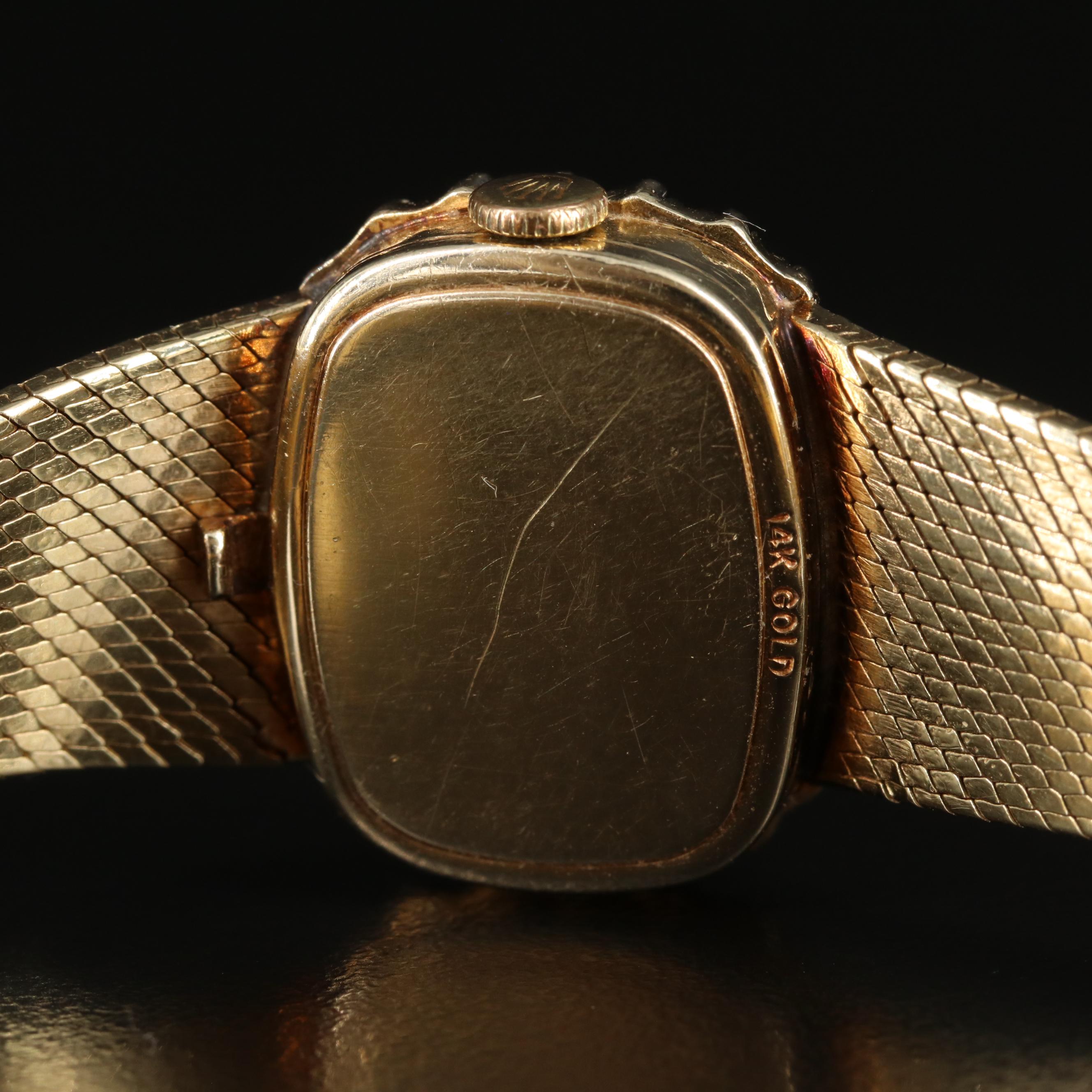 Vintage 14K and 1.23 CTW Diamond Rolex Watch