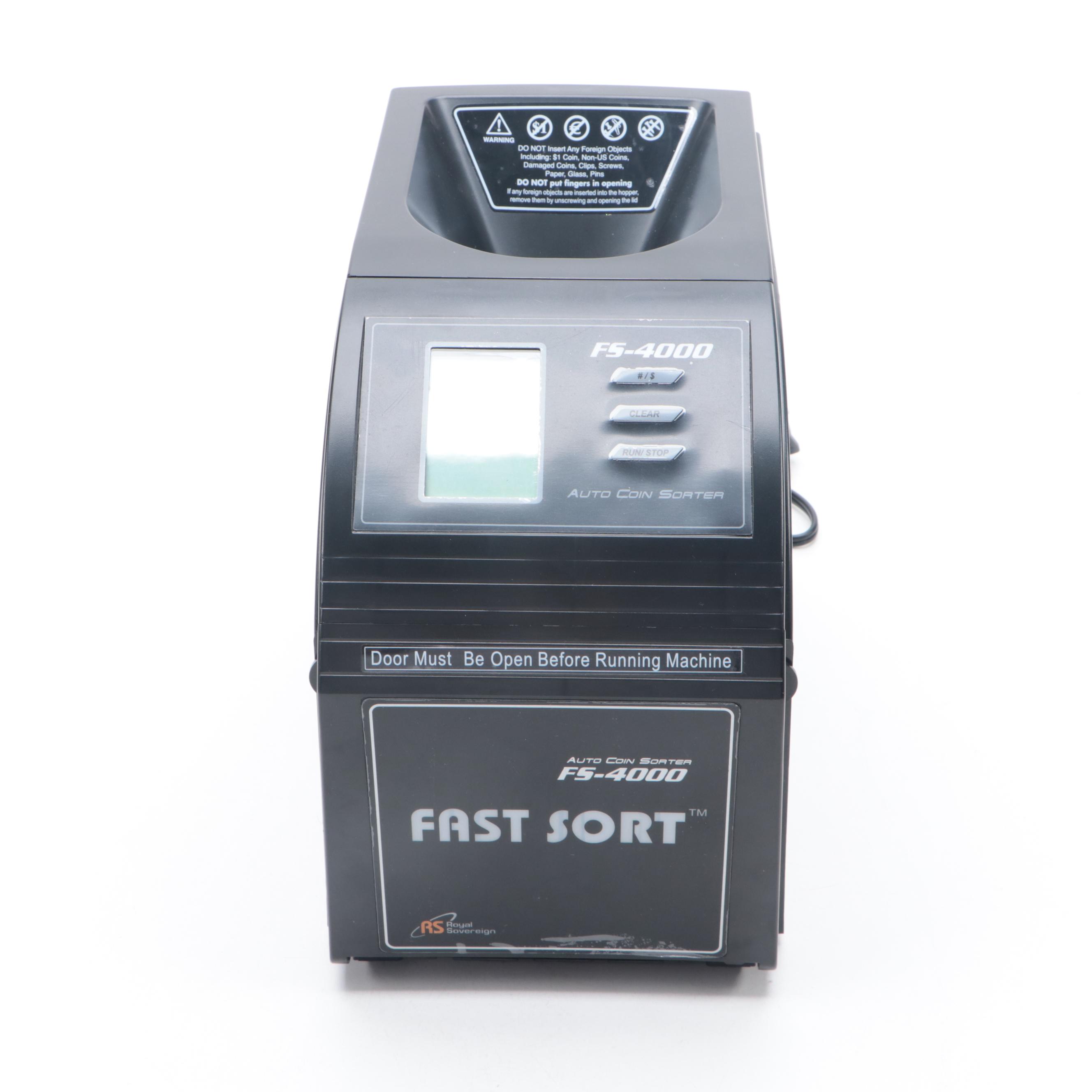 Royal Sovereign Coin Sorter with Coin Wrappers