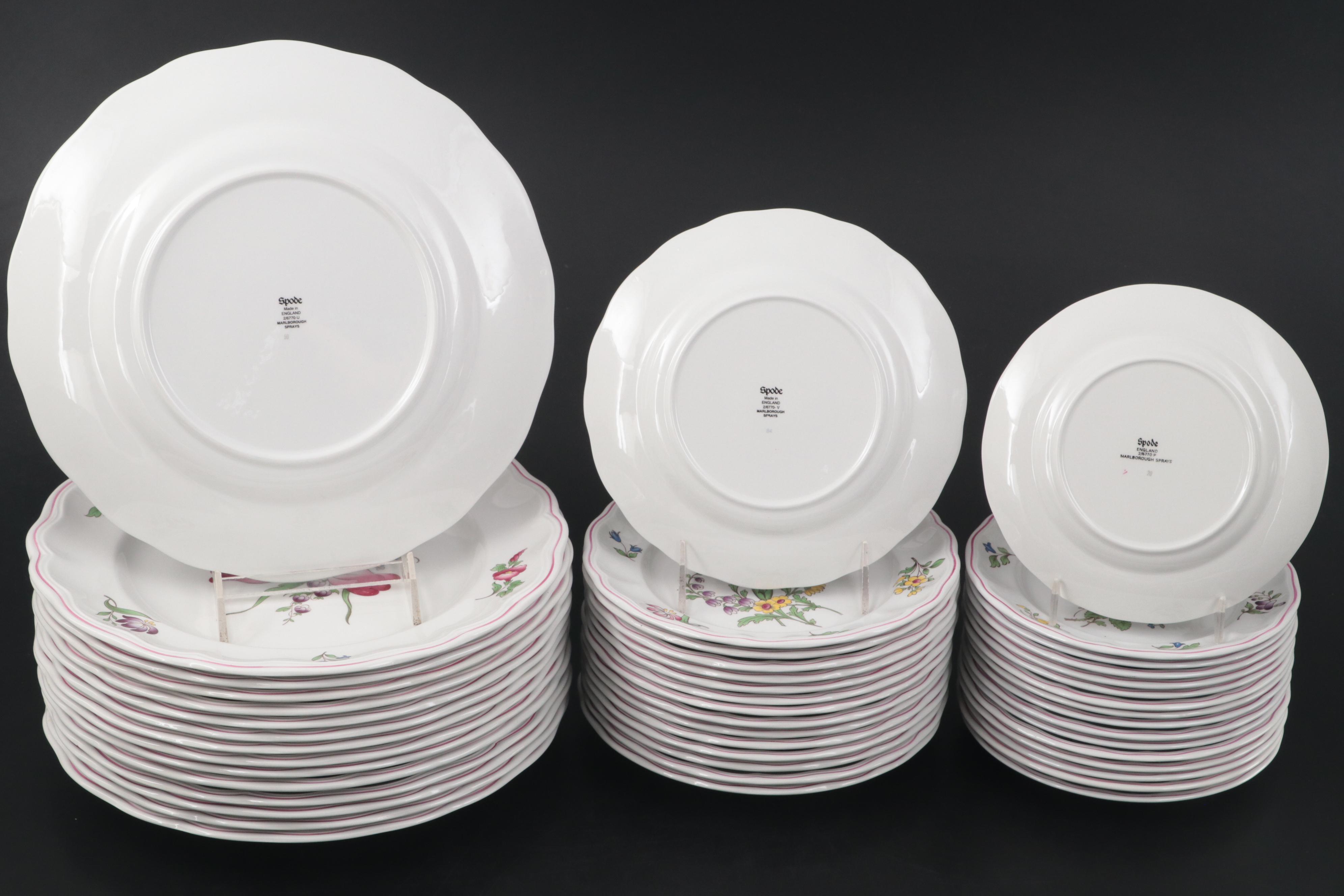 Spode "Marlborough Sprays" Ceramic Dinnerware and Serveware EBTH