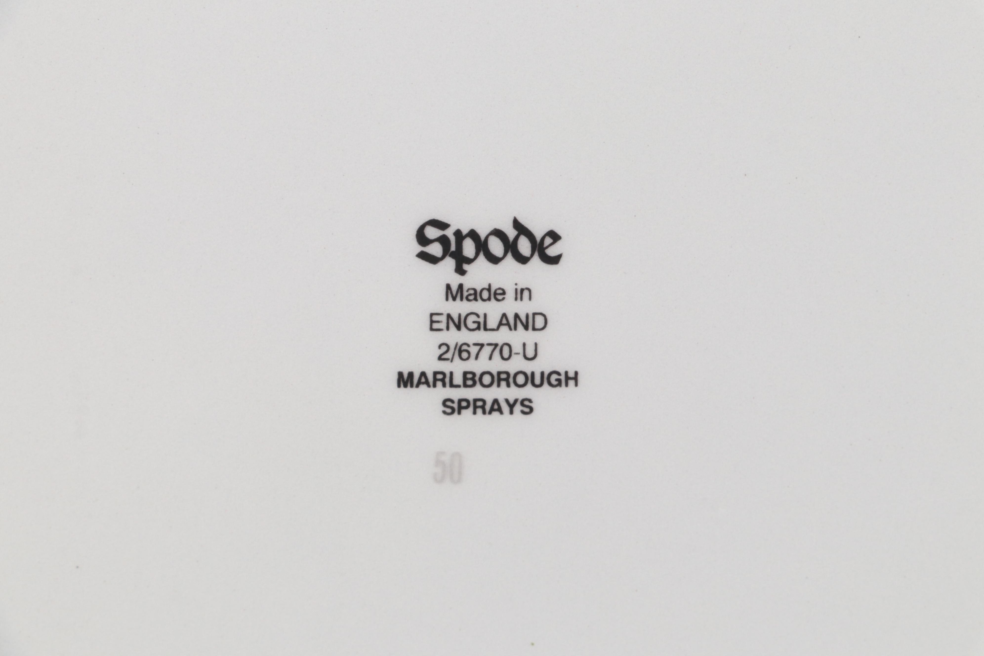 Spode "Marlborough Sprays" Ceramic Dinnerware and Serveware EBTH