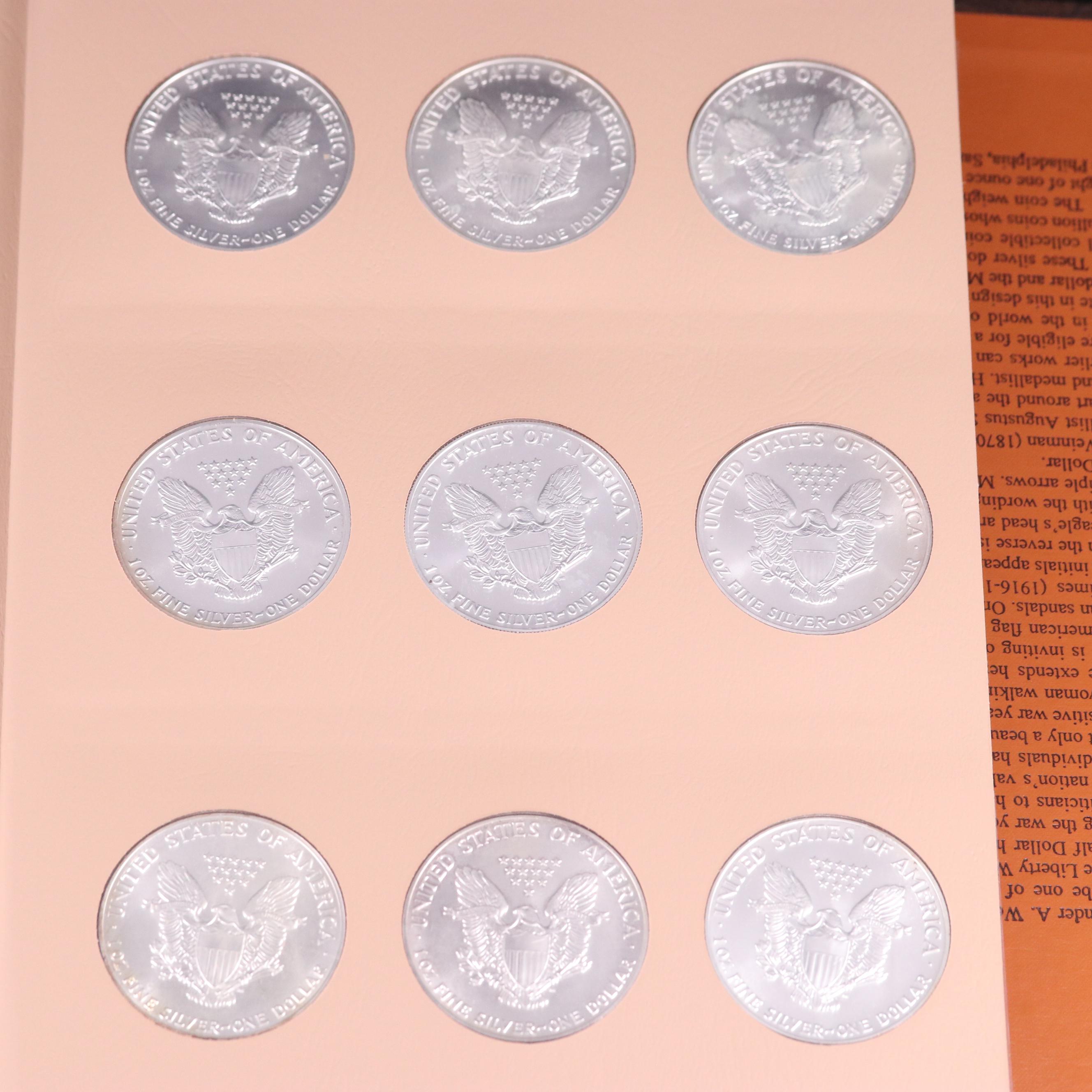 Set of American Silver Eagles Complete from 19862010 EBTH