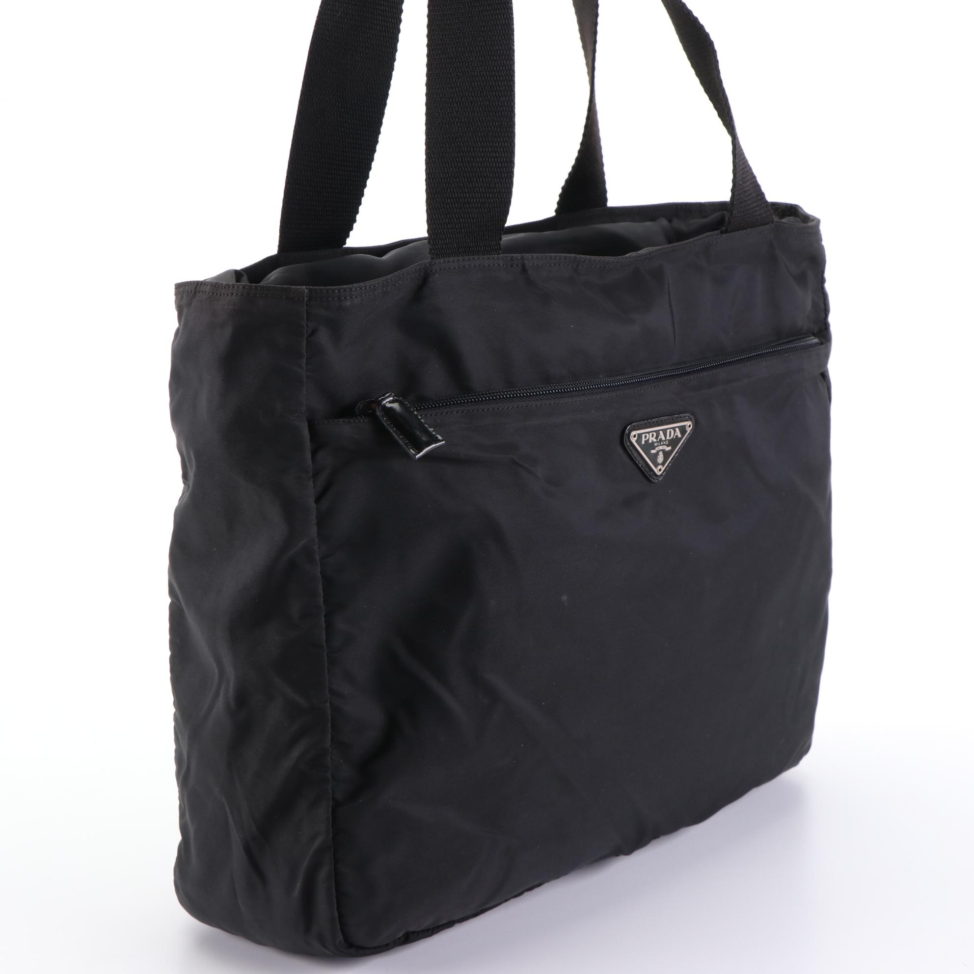 Prada Tote Bag in Black Tessuto Nylon