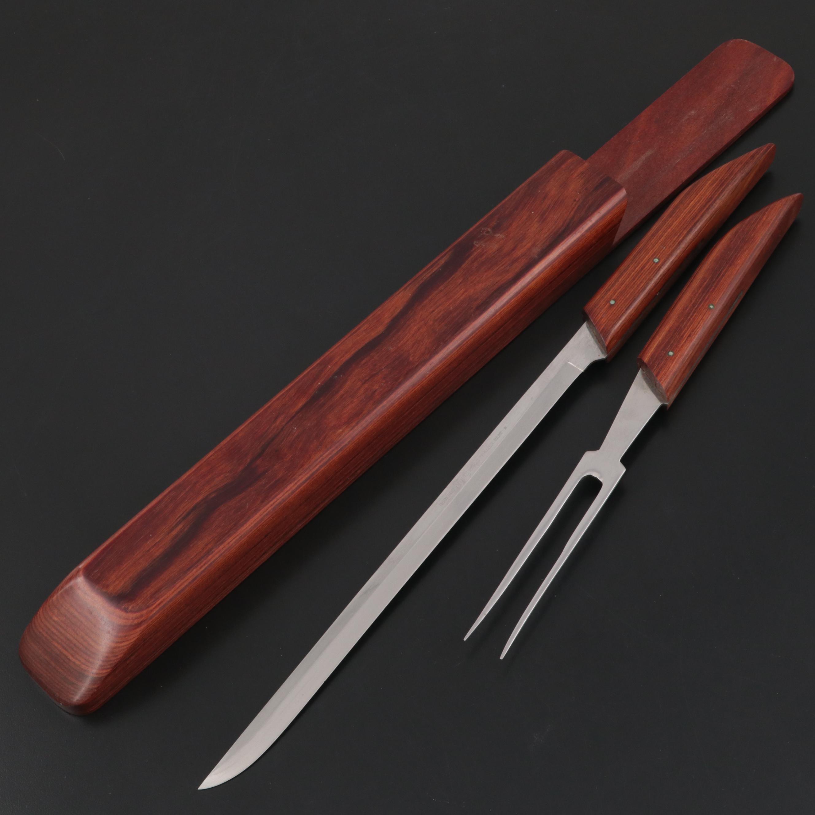 Robeson ShurEdge "Frozen Heat" Wood Handle Carving Set EBTH