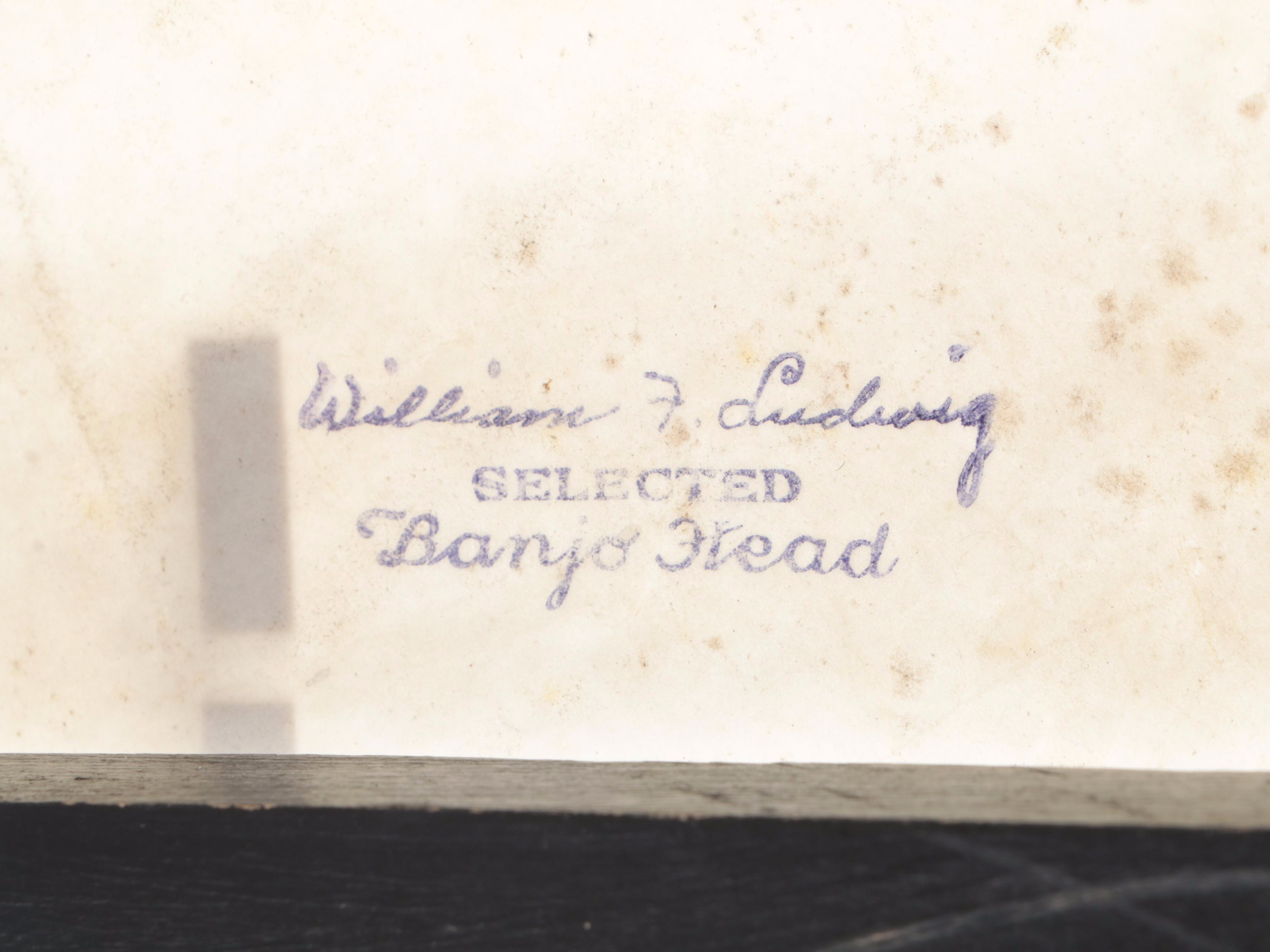 Wooden and Mother-of-Pearl Inlaid Junior Mandolin Banjo with Case