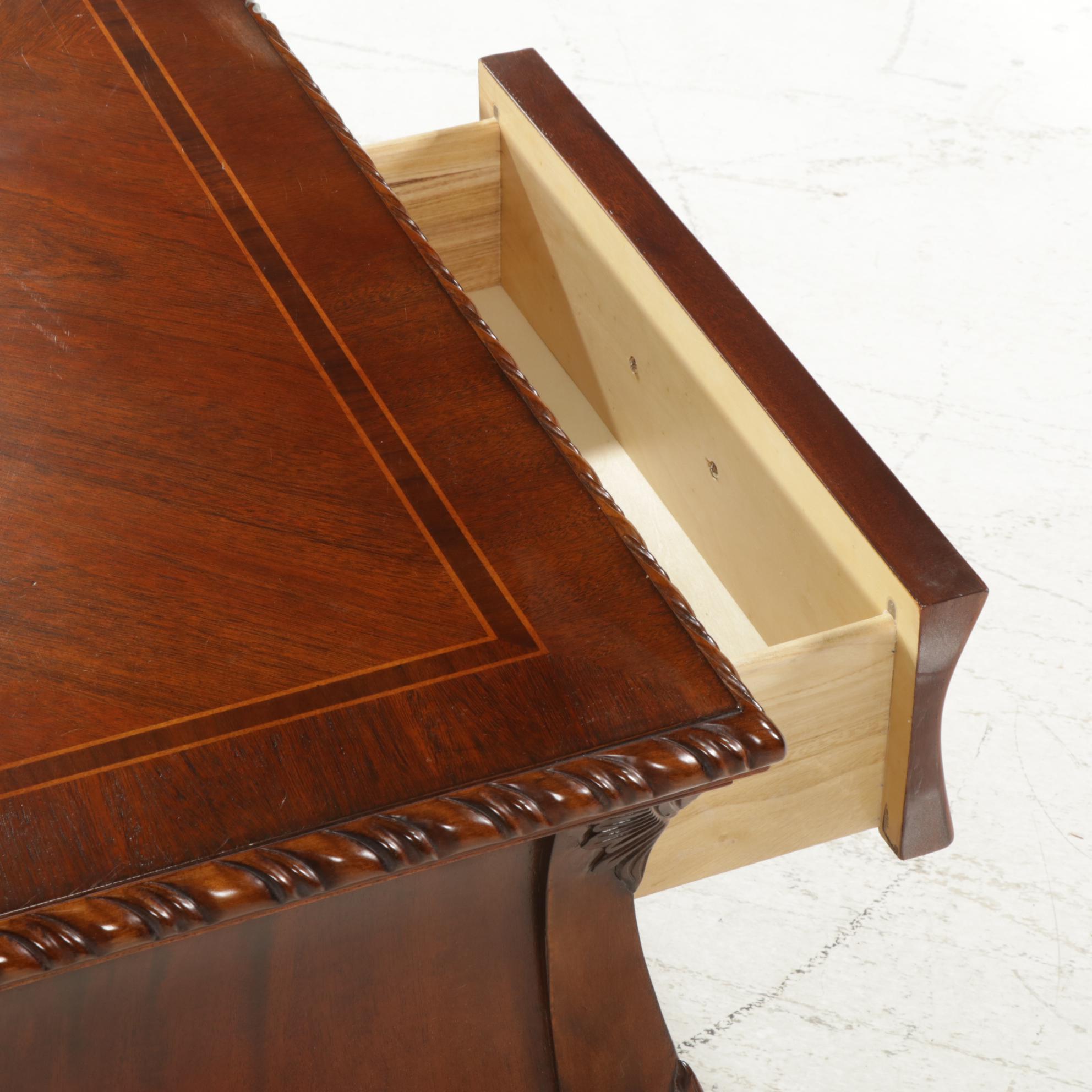Broyhill Furniture Mahogany Bombe-Form Cocktail Table