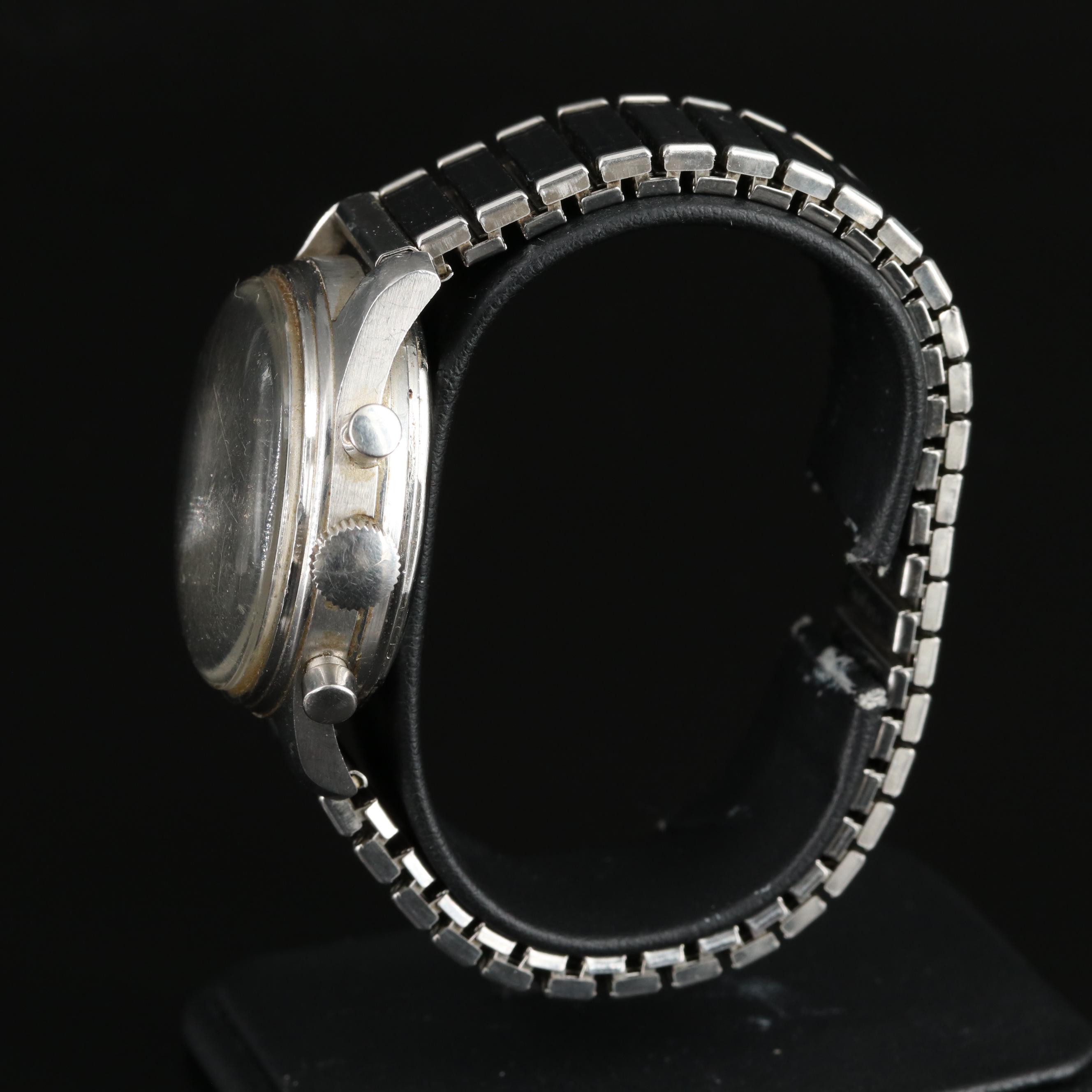 Girard Perregaux Stainless Steel Chronograph Valjoux 72 Watch