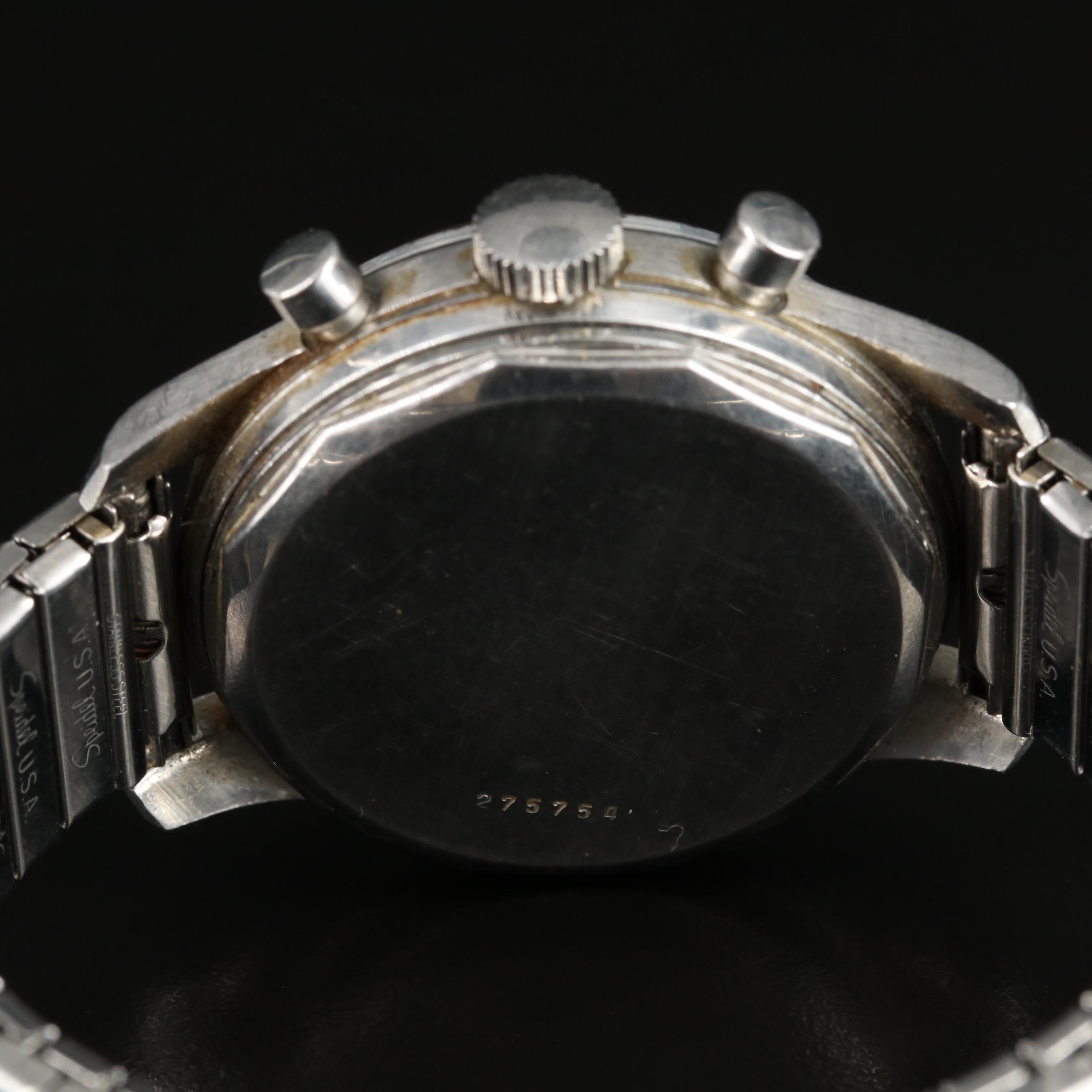 Girard Perregaux Stainless Steel Chronograph Valjoux 72 Watch