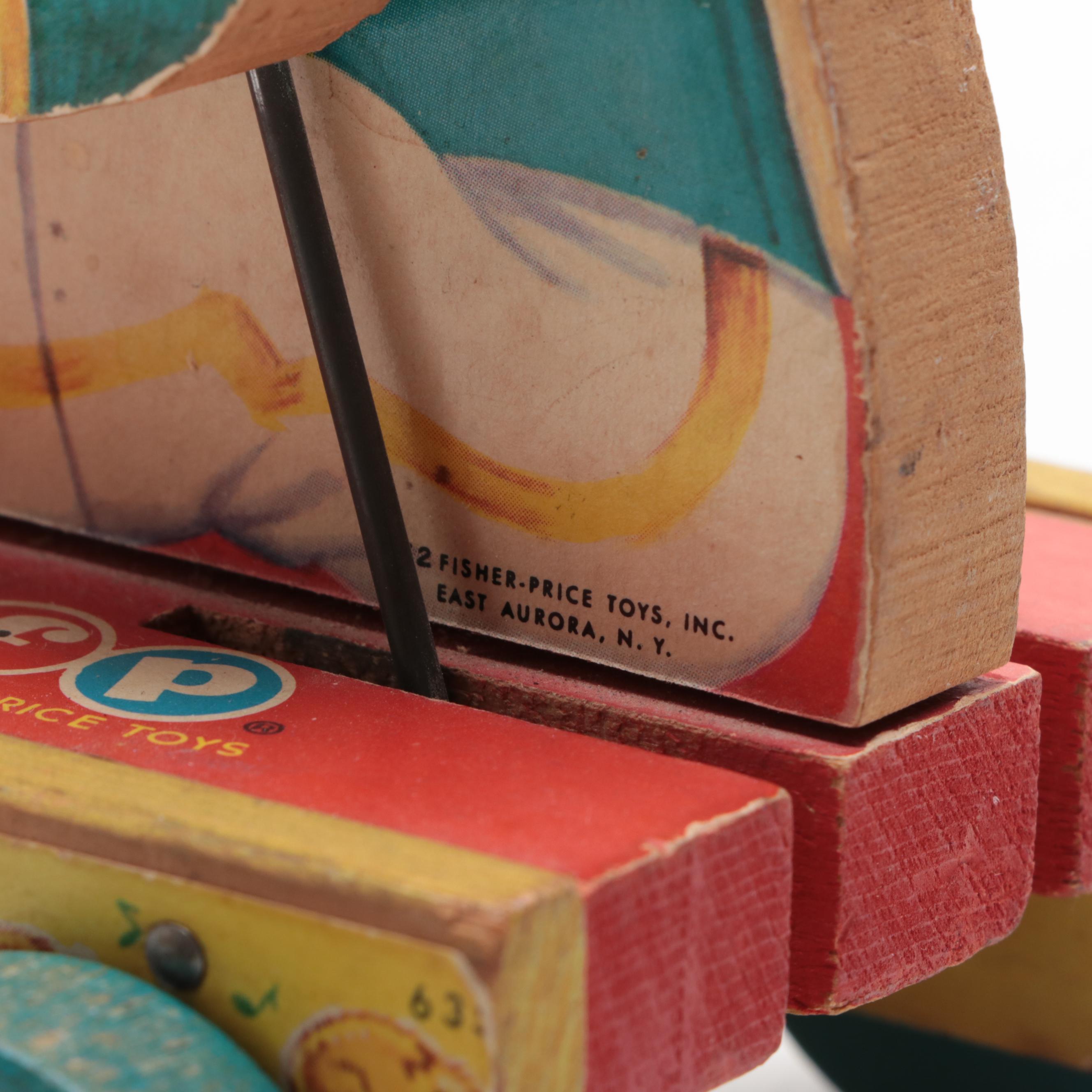 Fisher-Price Tiny Teddy Pull Toy with Raikes Bears Teddy Bear Doll