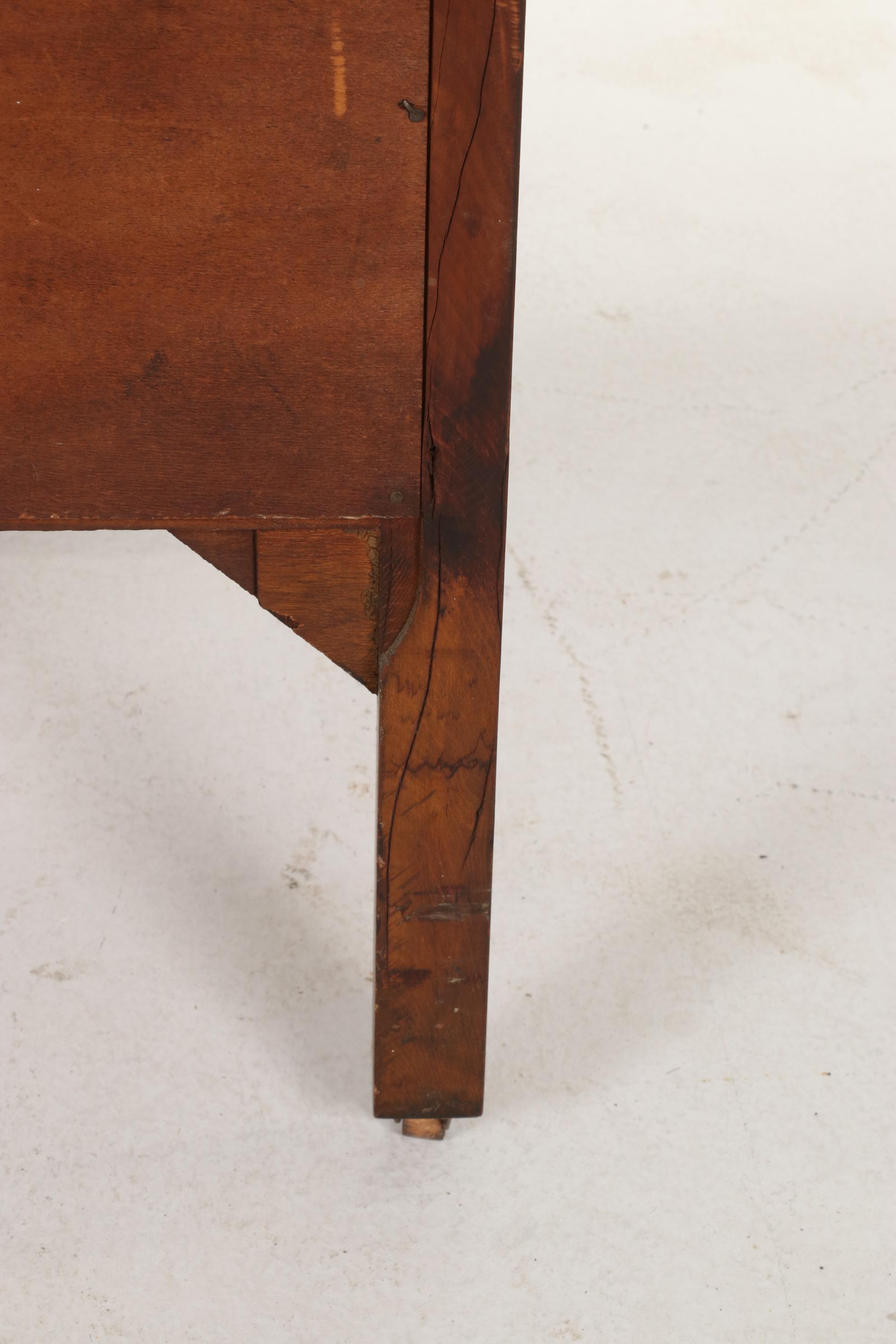 Three-Drawer Walnut Chest, Early 20th Century