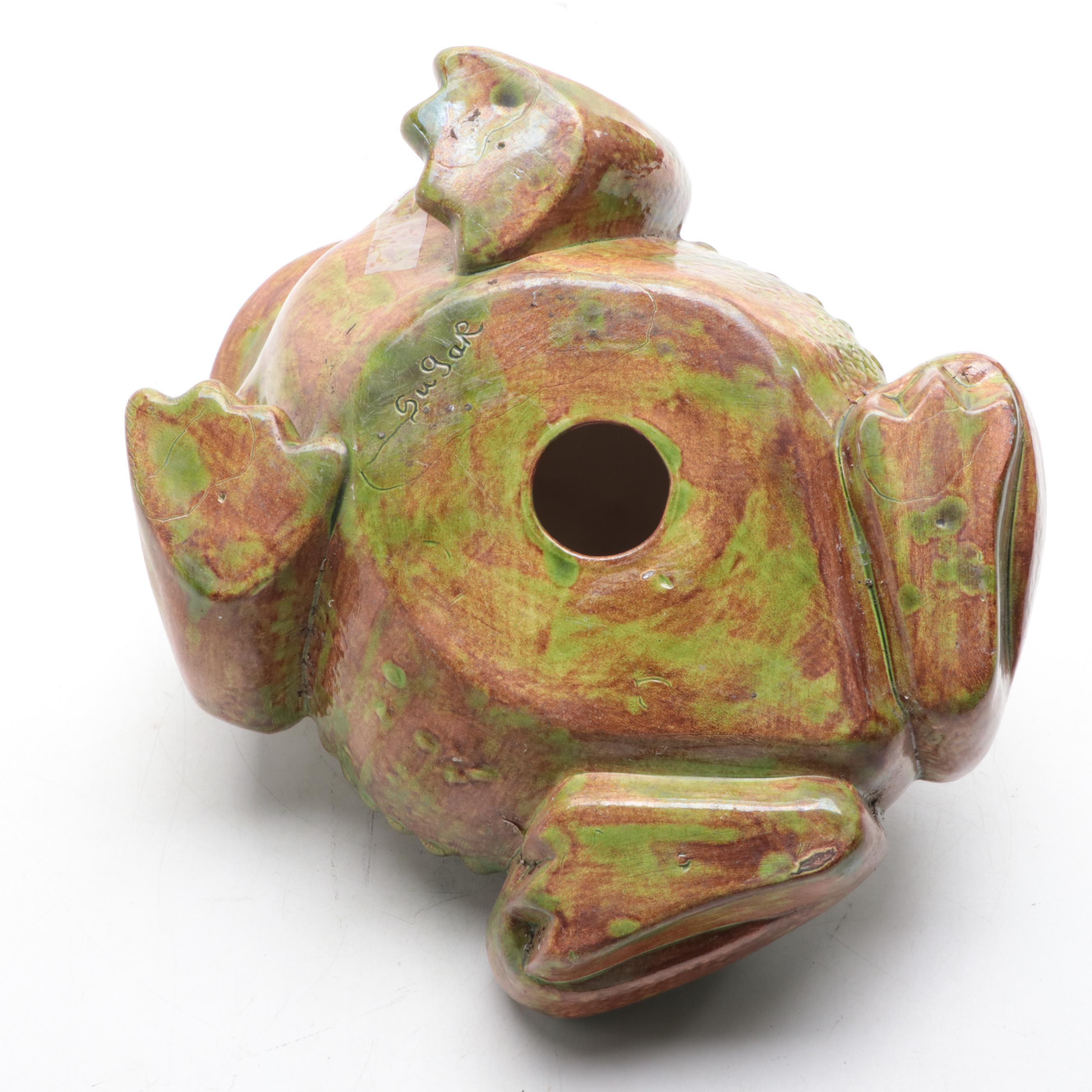 Ceramic Toad Figurine