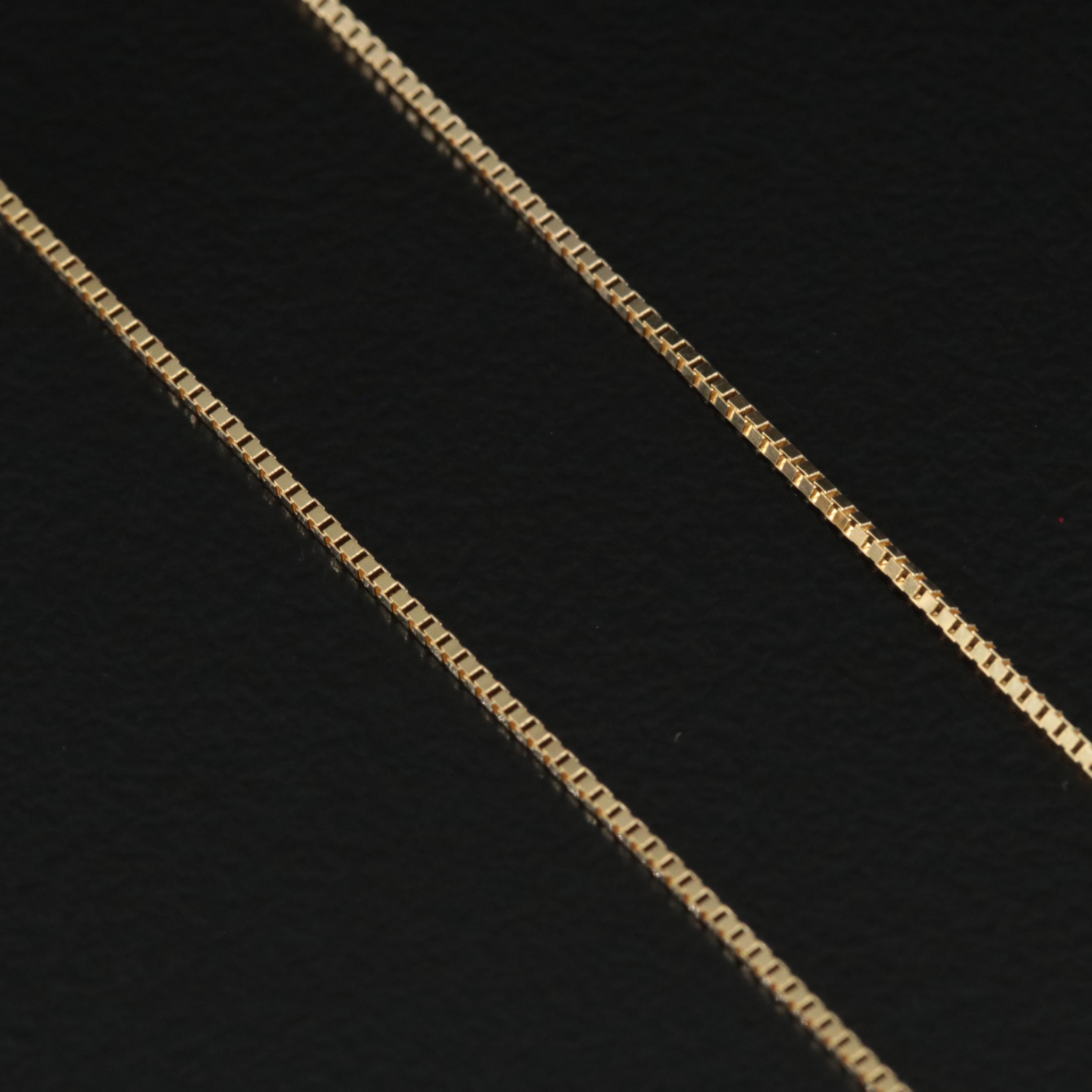 14K Box Chain Necklace