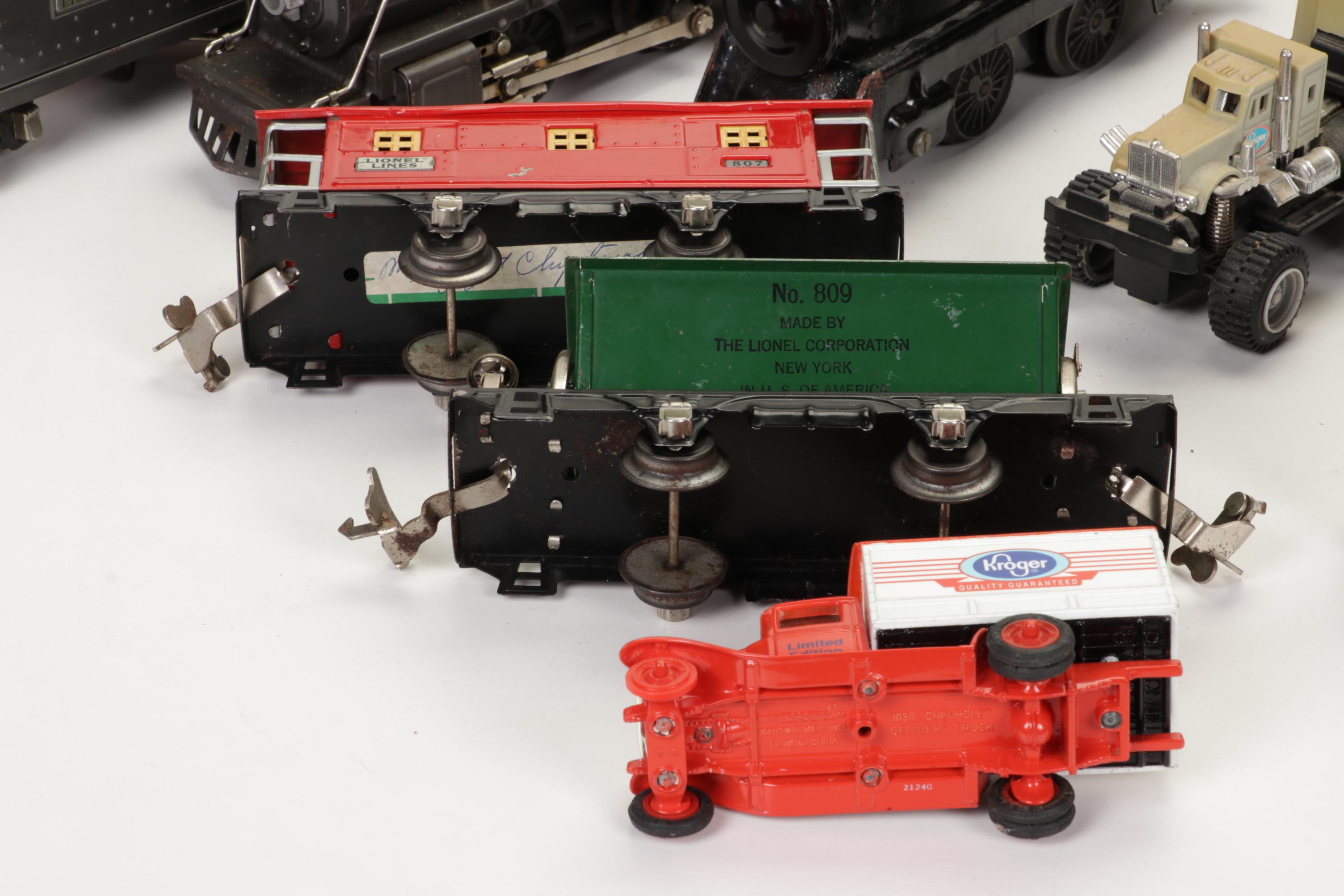 Pre-War Lionel and Marx O-Scale Train Sets with Track