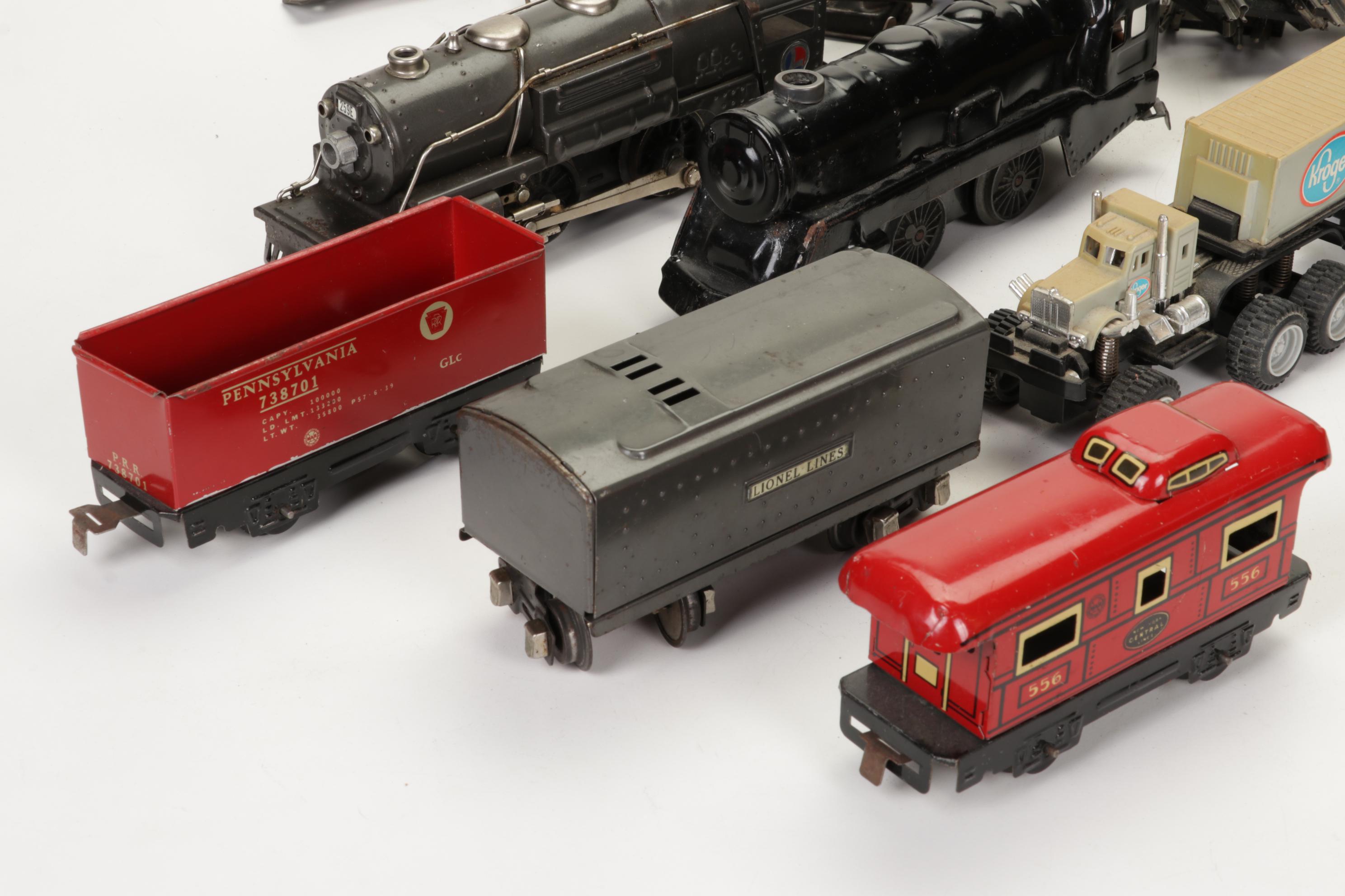 Pre-War Lionel and Marx O-Scale Train Sets with Track
