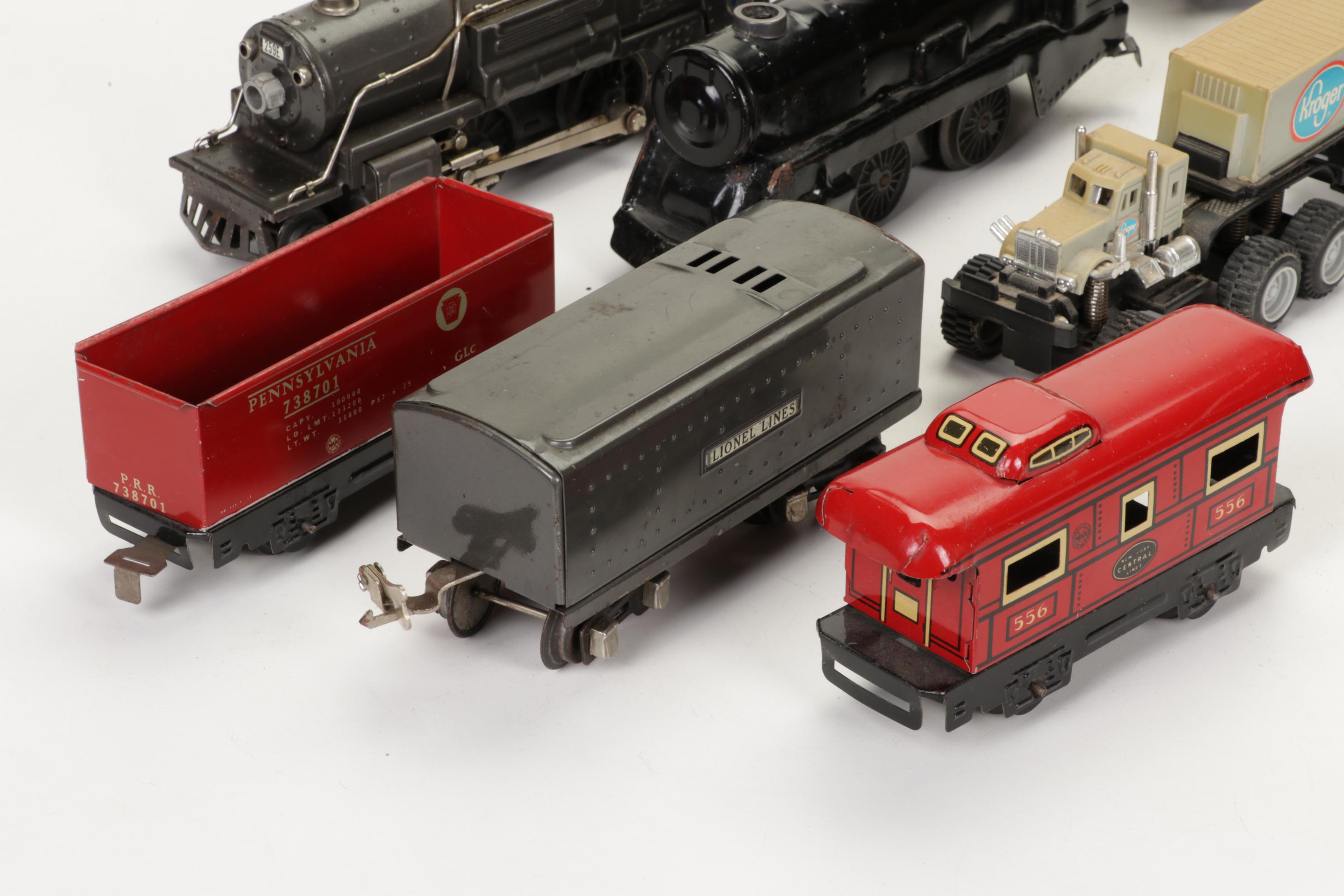 Pre-War Lionel and Marx O-Scale Train Sets with Track