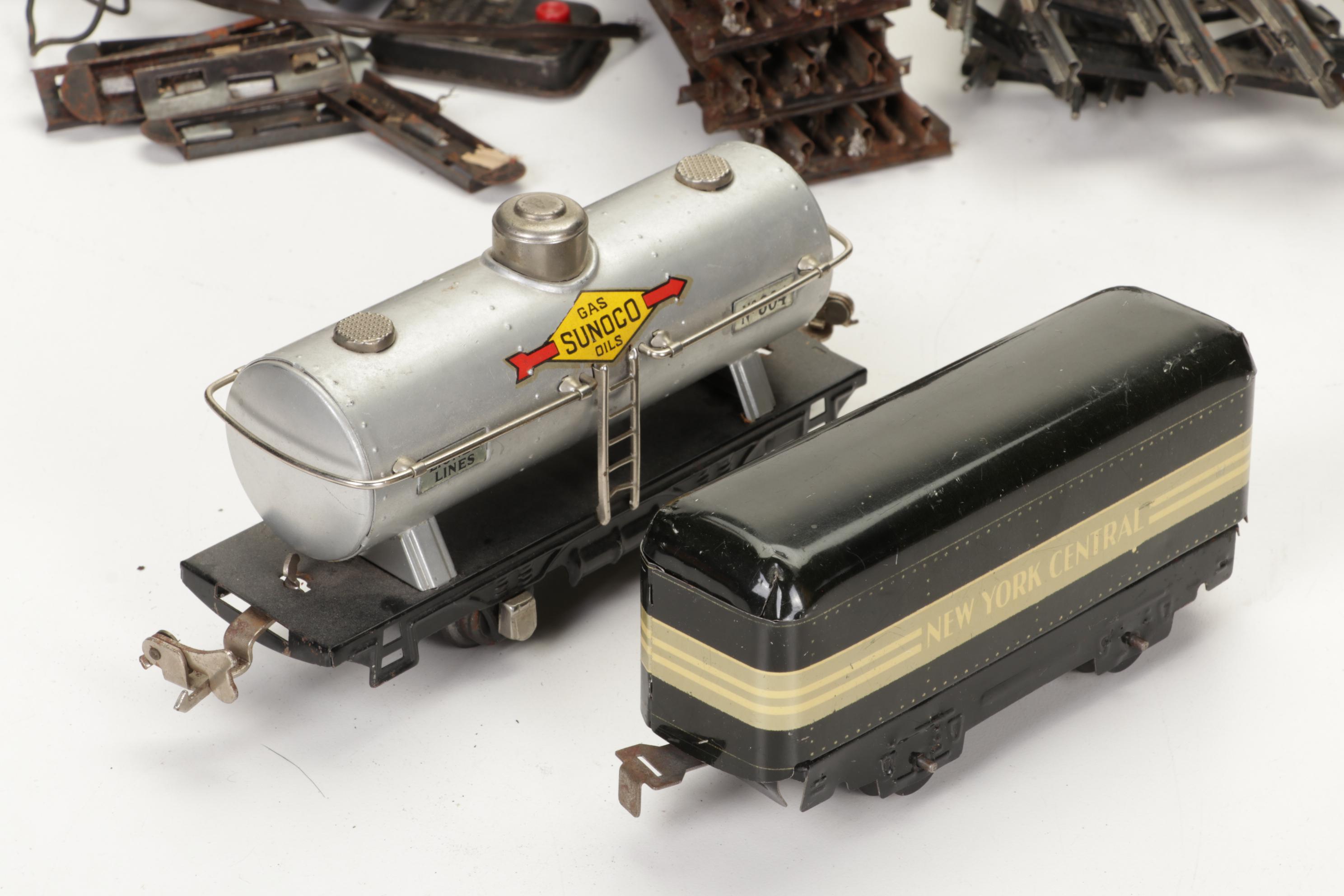 Pre-War Lionel and Marx O-Scale Train Sets with Track