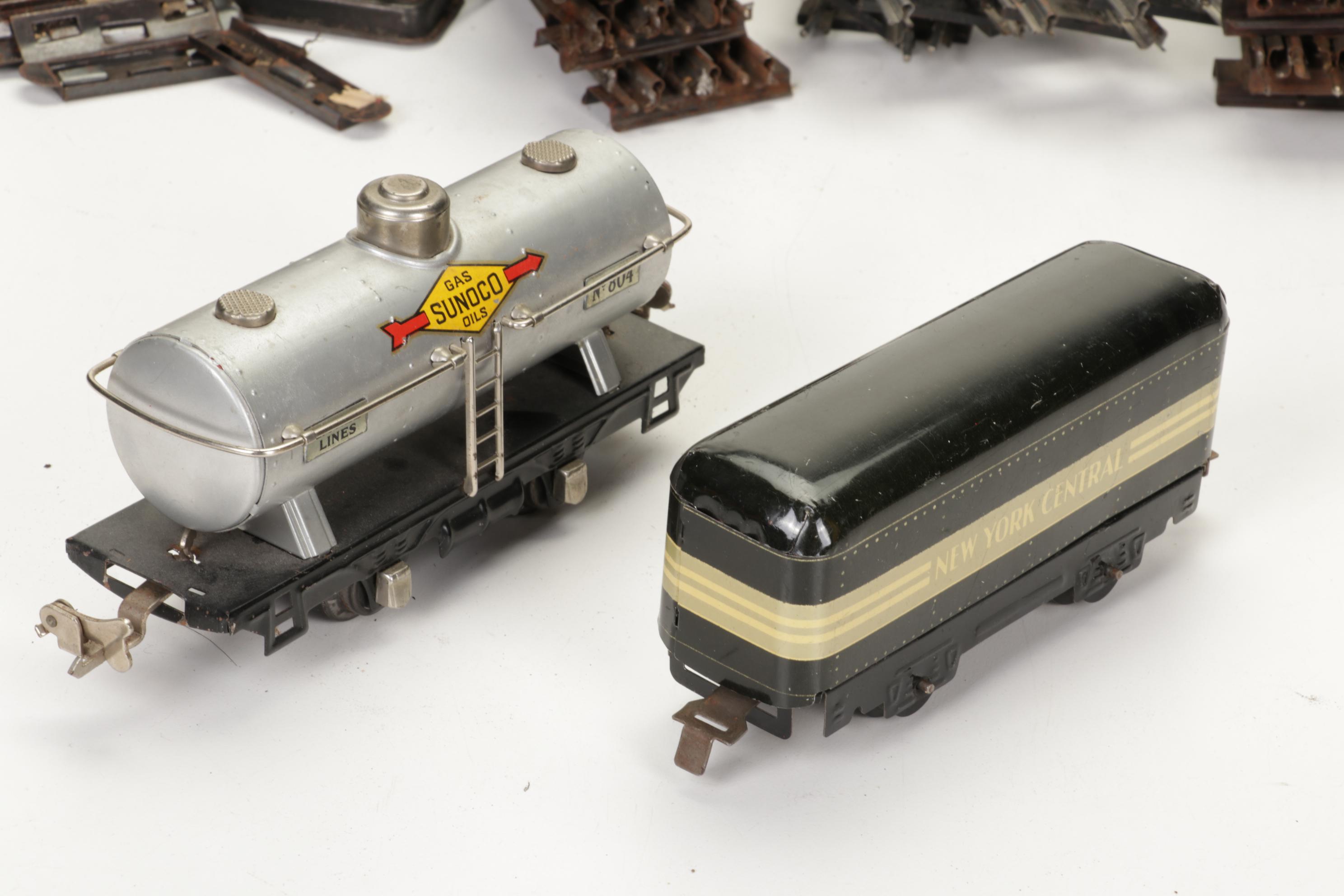 Pre-War Lionel and Marx O-Scale Train Sets with Track