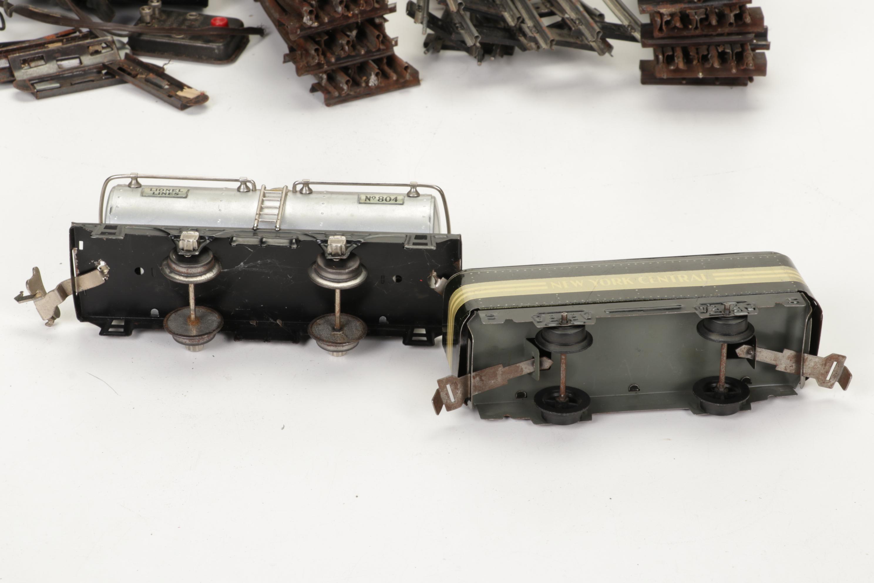 Pre-War Lionel and Marx O-Scale Train Sets with Track