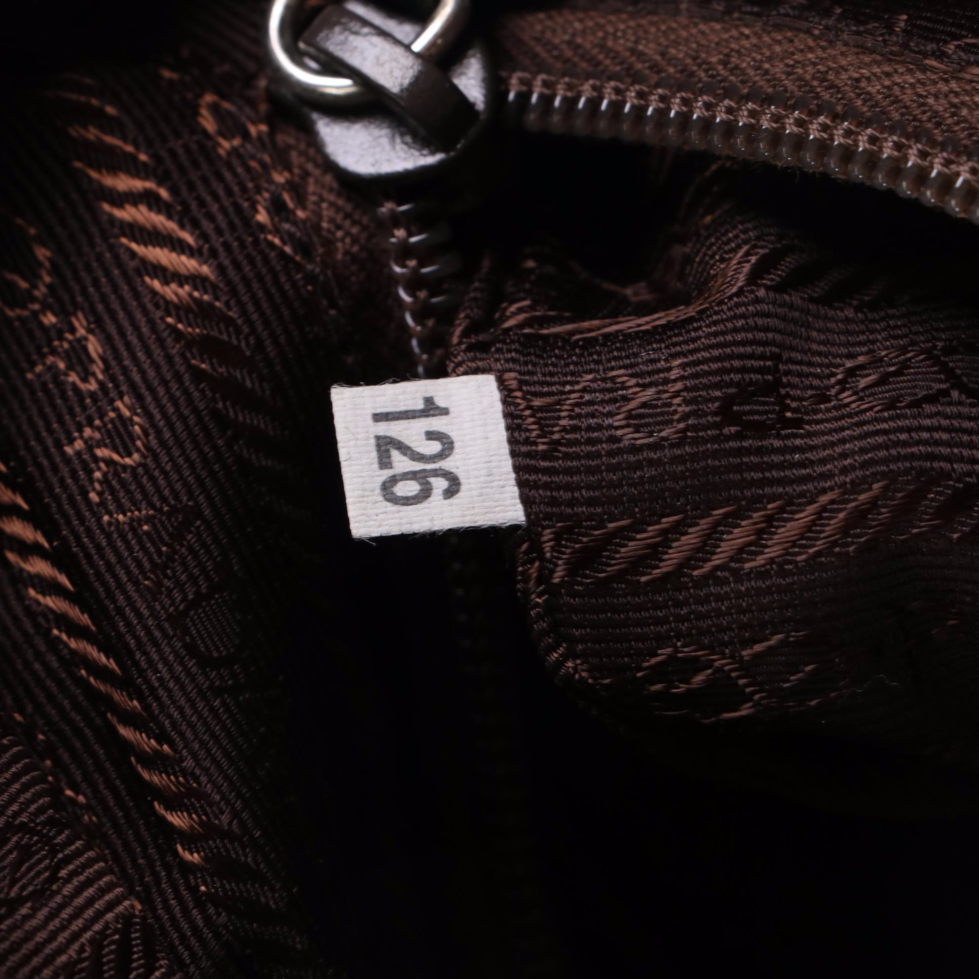 Prada Shoulder Bag in Dark Olive Tessuto Nylon