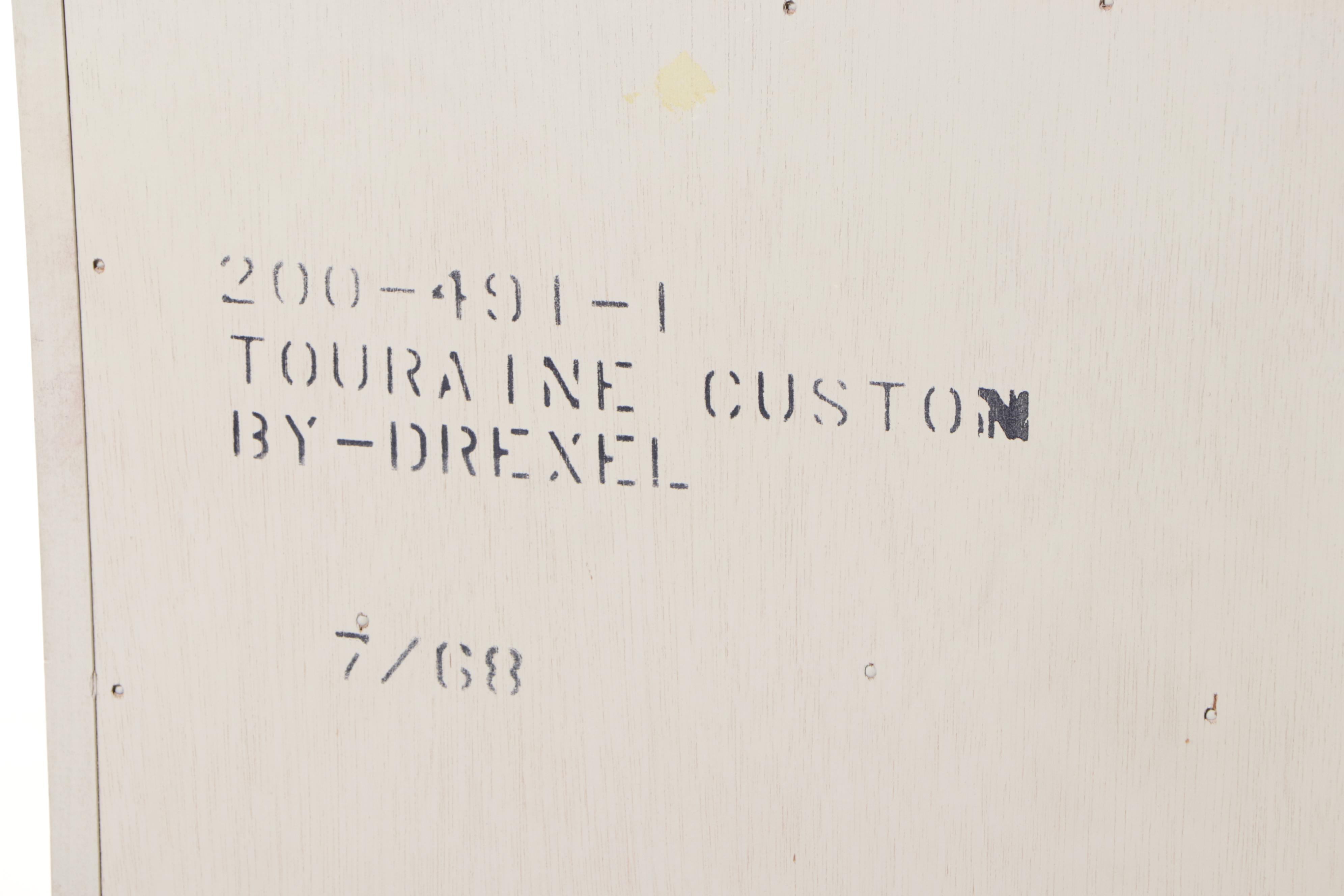 Drexel Touraine Chest of Drawers and Hall Tree with Mirror and Wall Shelf