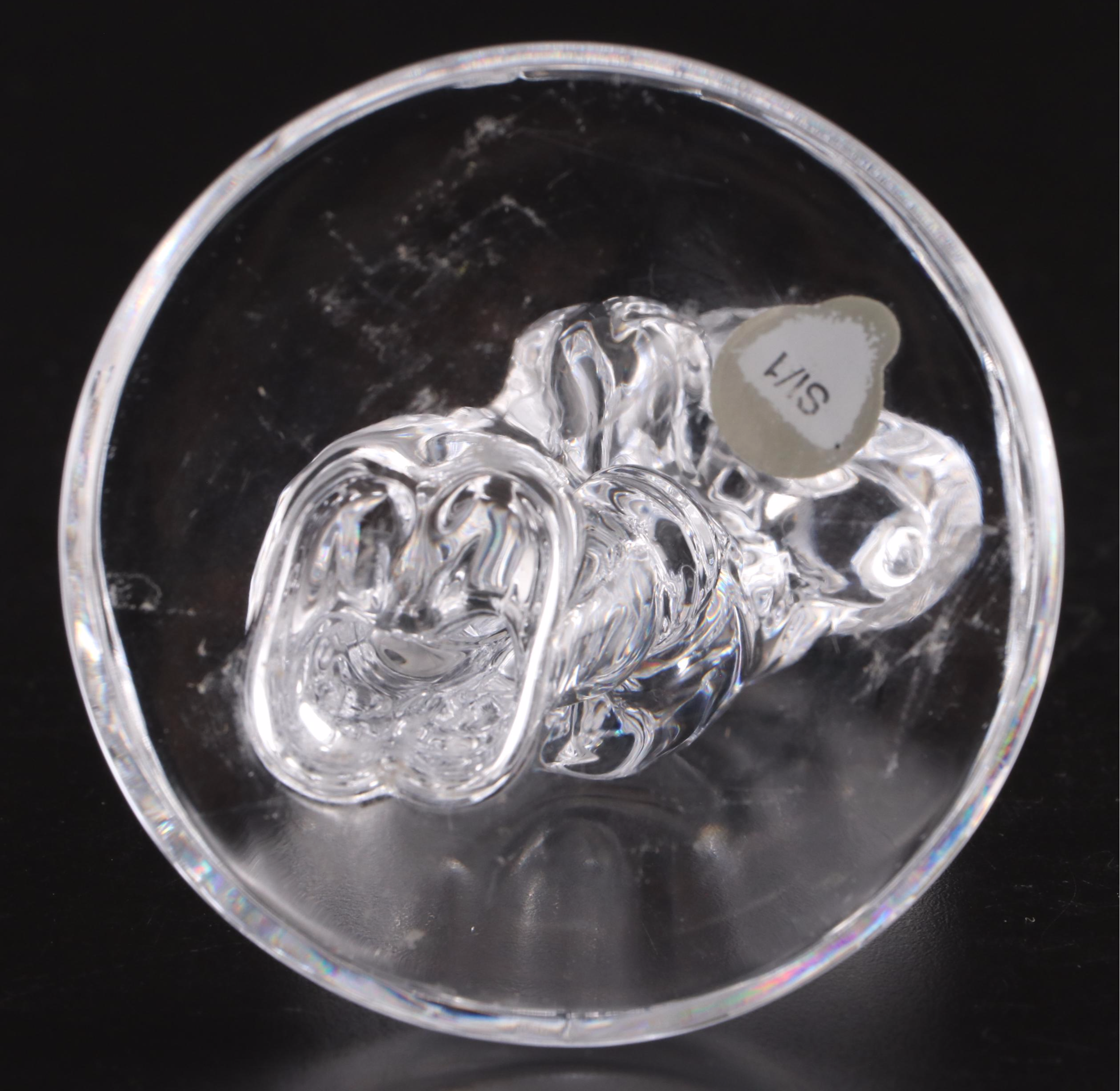Waterford Crystal Angel and Football Player Figurines with Waterford Frame