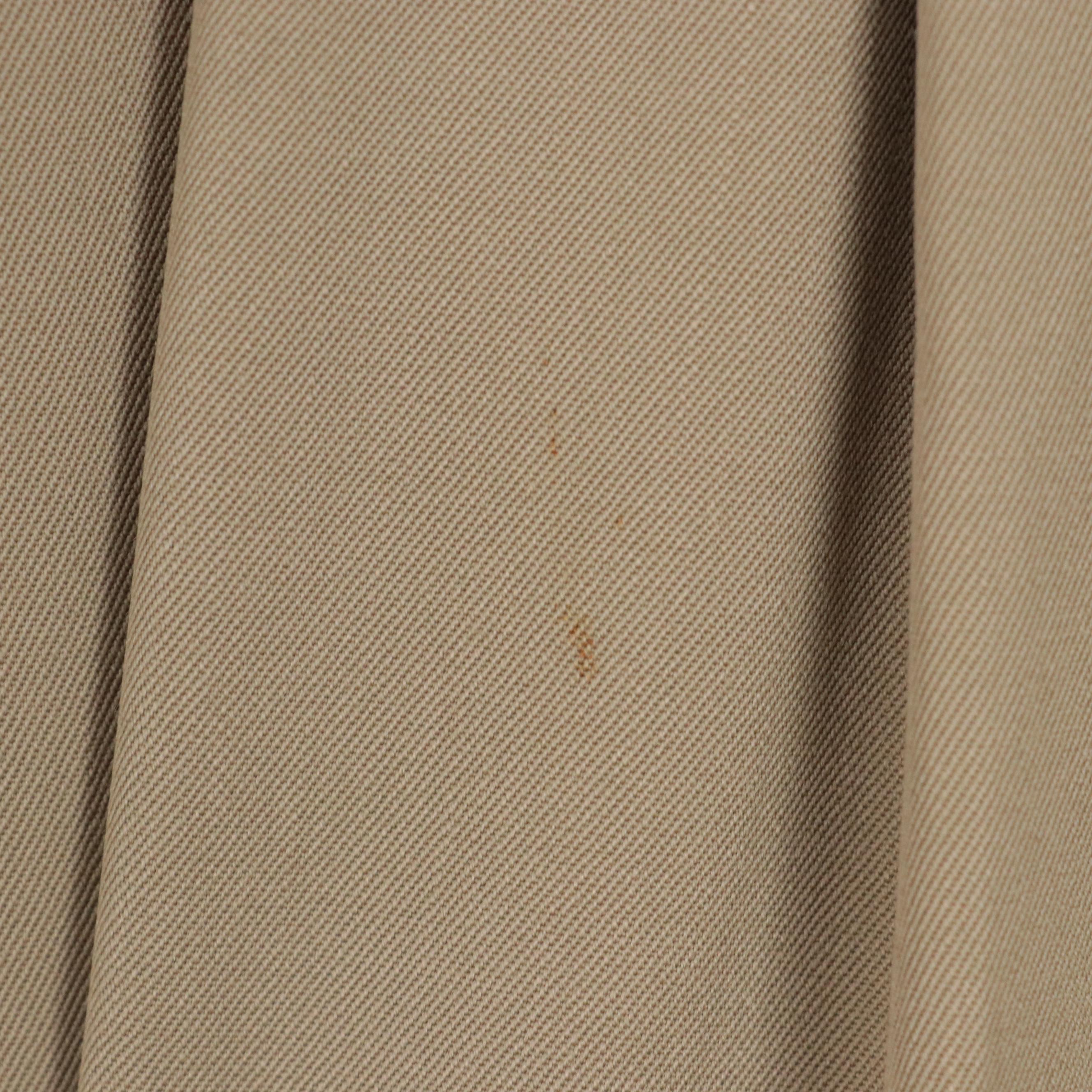 Men's Brooks Brothers Khaki Pleat-Front Wool Trousers