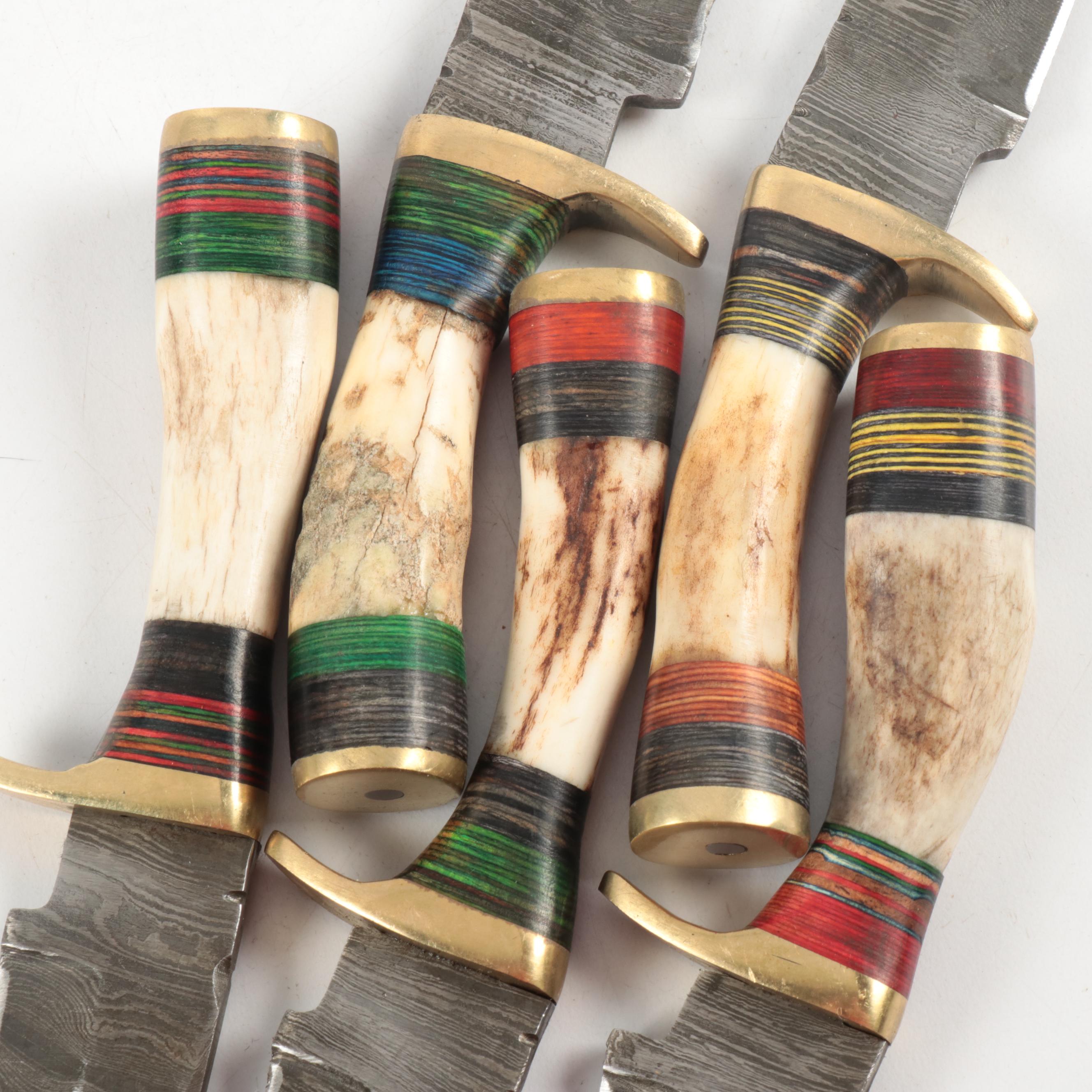 Damascus Blade Knife Set