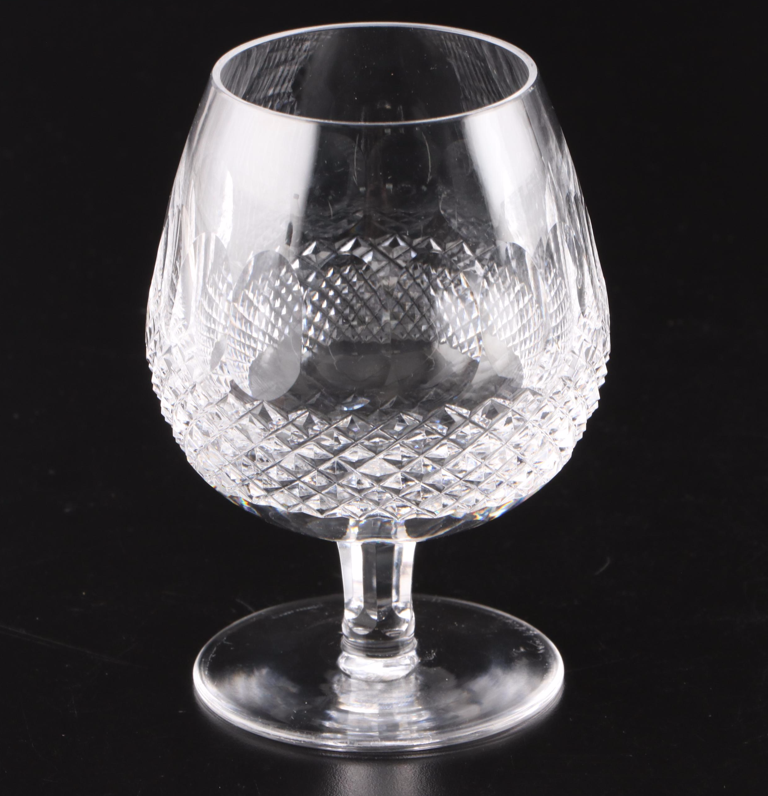 Waterford Crystal "Colleen" Wine Glasses, Champagne Coupes, and Snifter