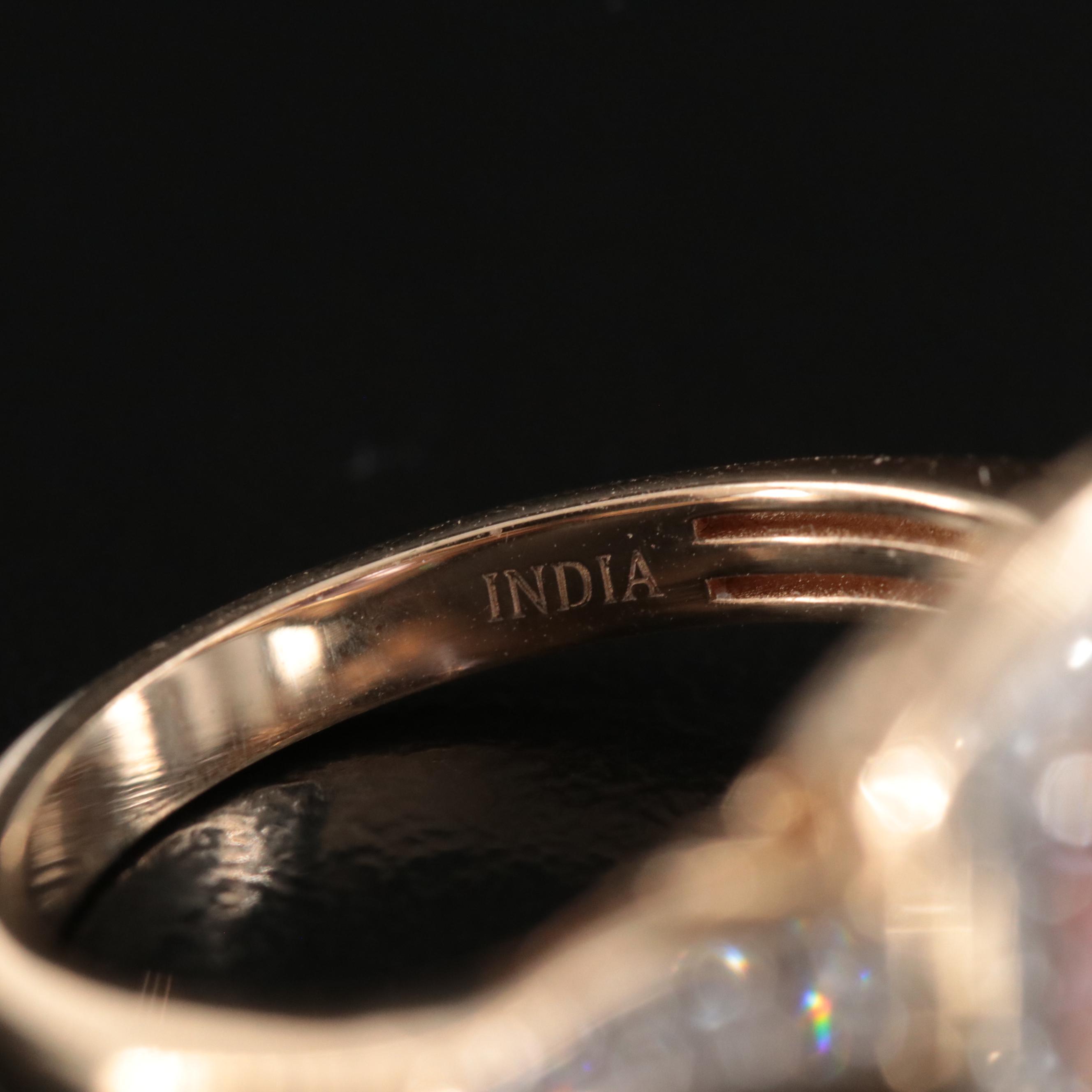 14K Kunzite and Diamond Ring