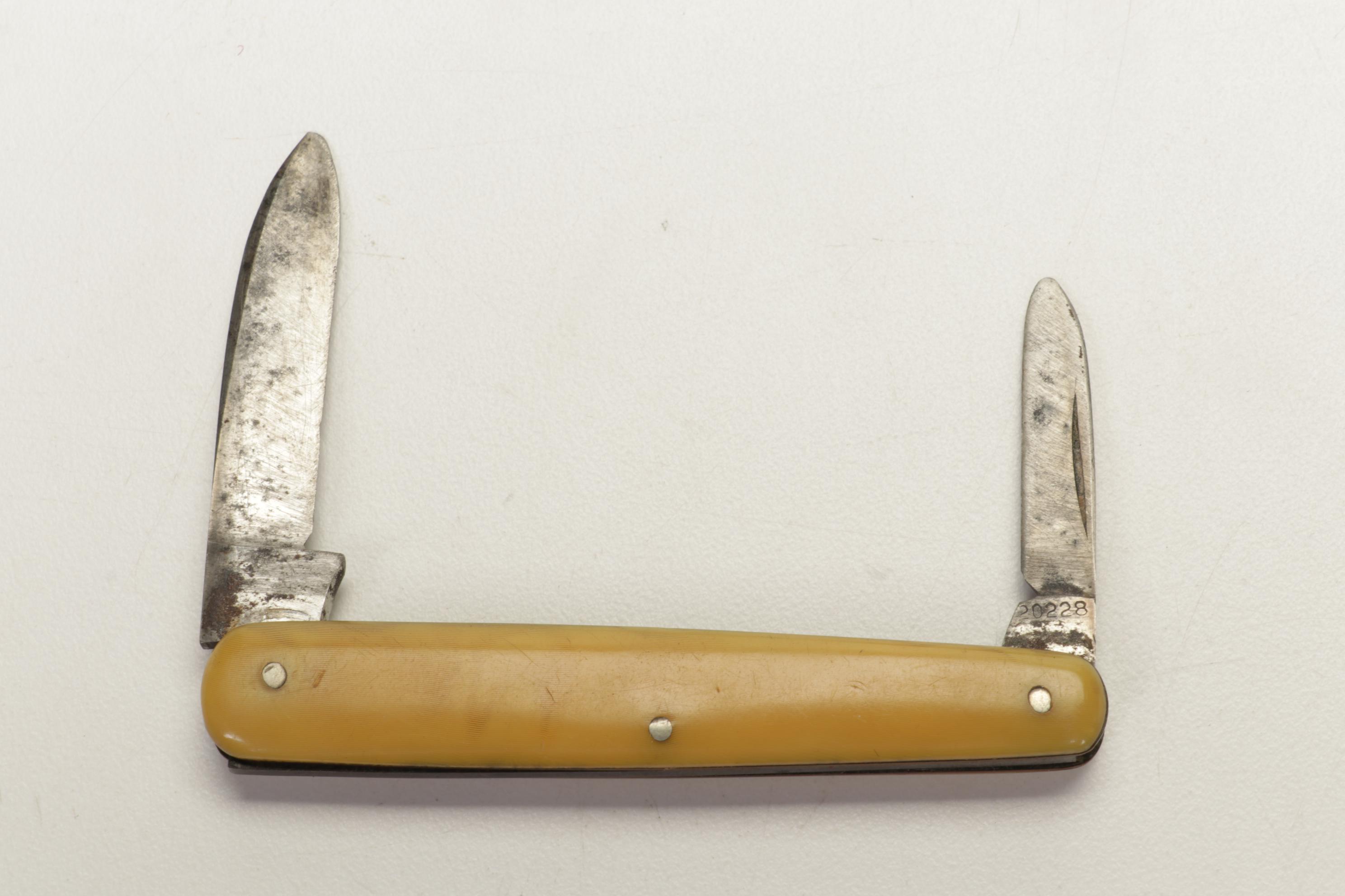 Sterling Silver & Other Pocket Knives with Bank and Parker Fountain Pen