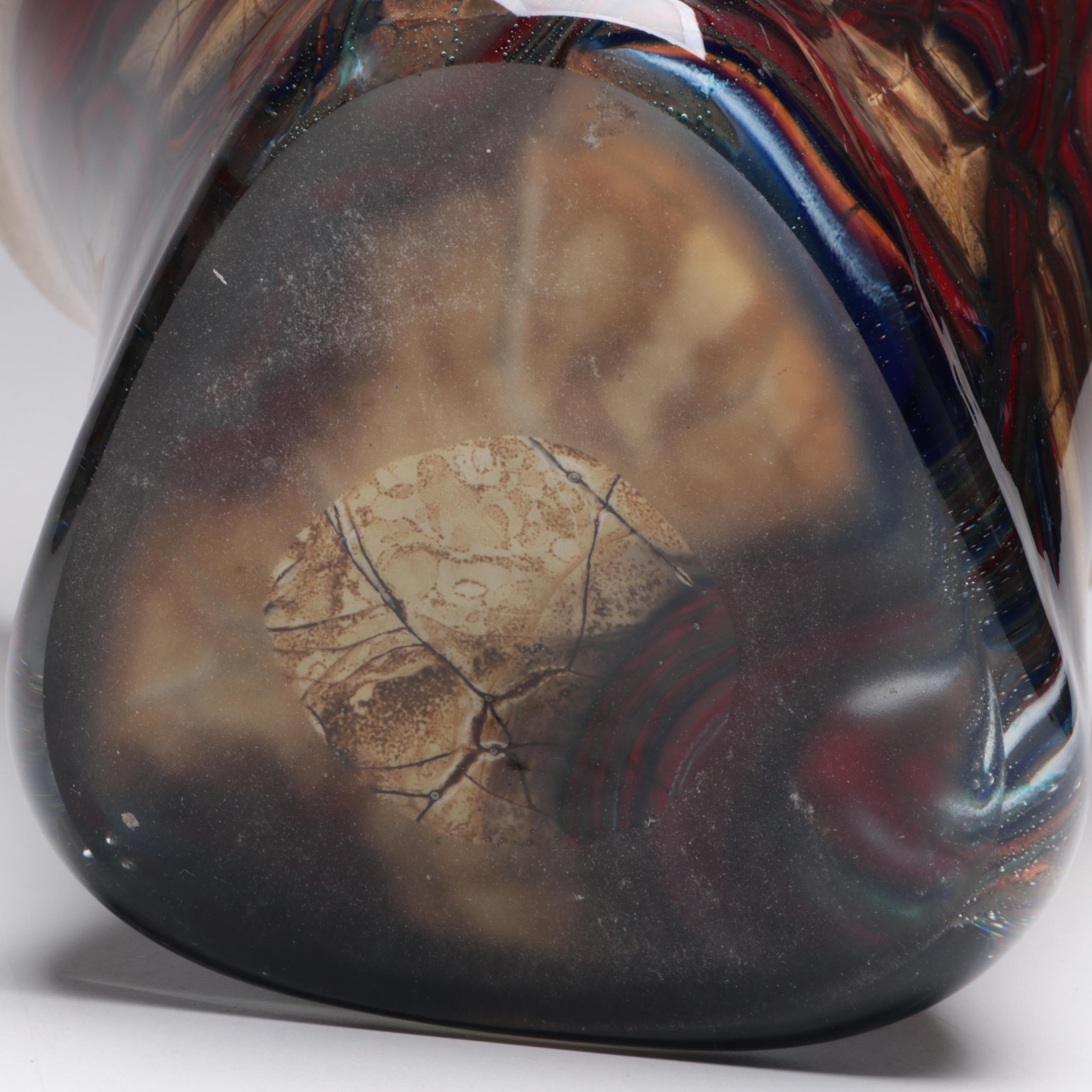 Art Glass Handkerchief Vase