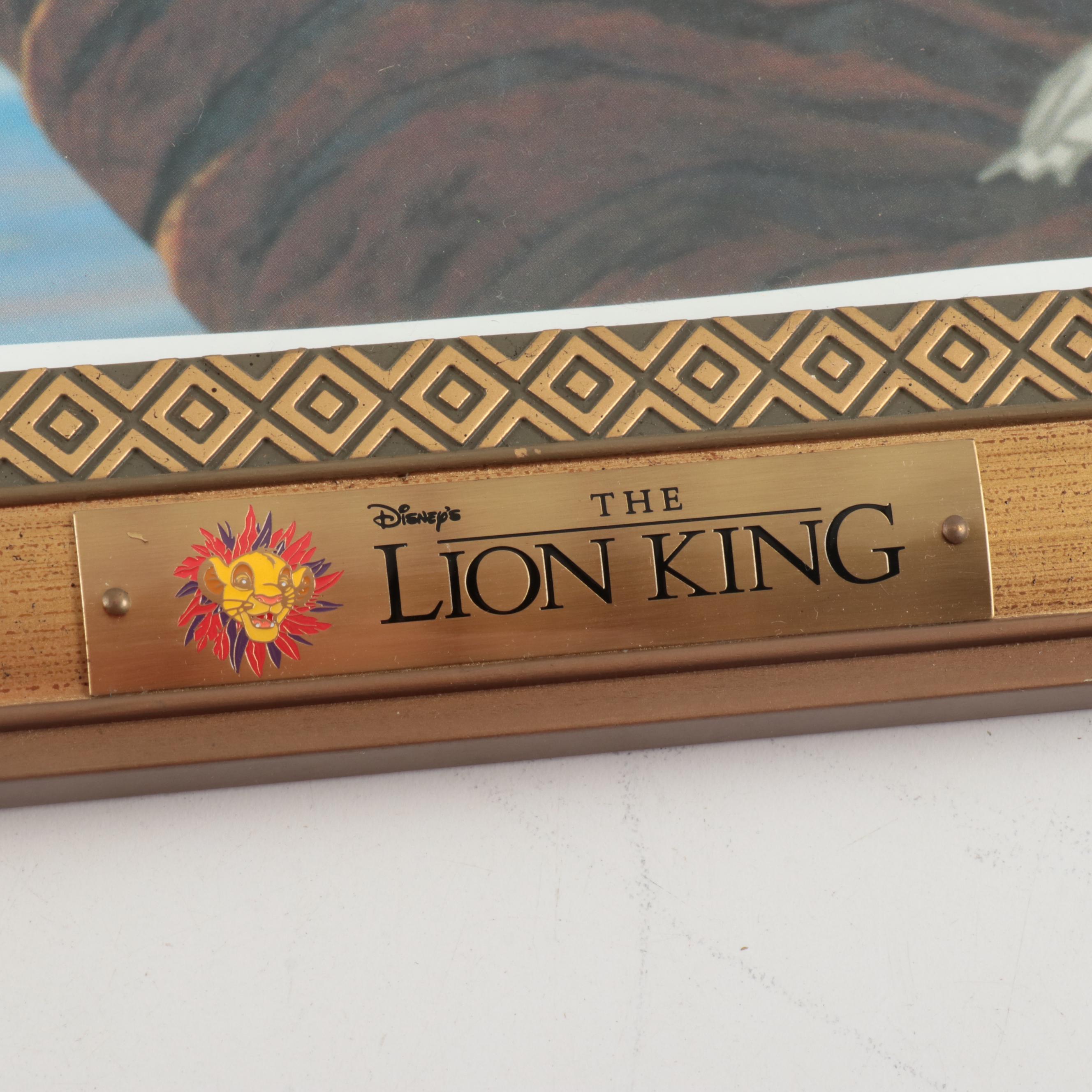 Framed Disney's "The Lion King" Lithographs