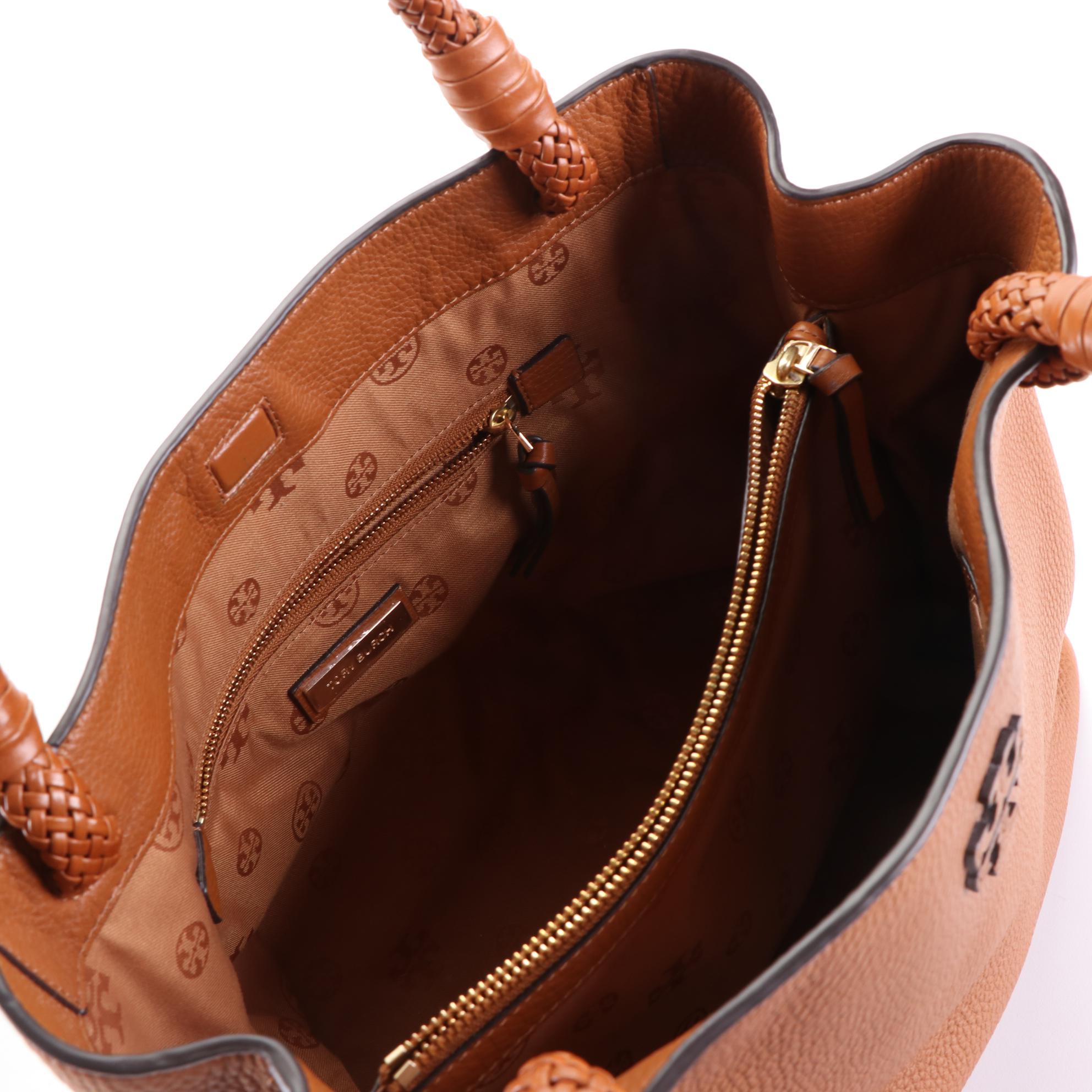 Tory Burch Grain Leather Shoulder Bag and Furla Grain Leather Two-Way Bag