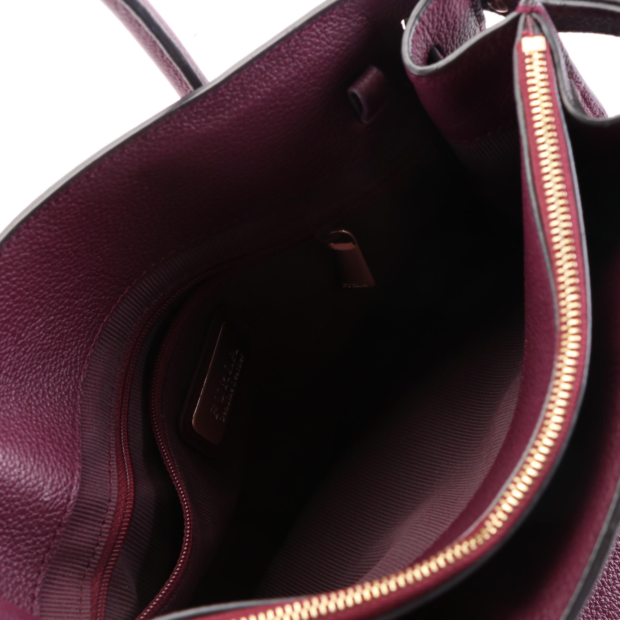 Tory Burch Grain Leather Shoulder Bag and Furla Grain Leather Two-Way Bag