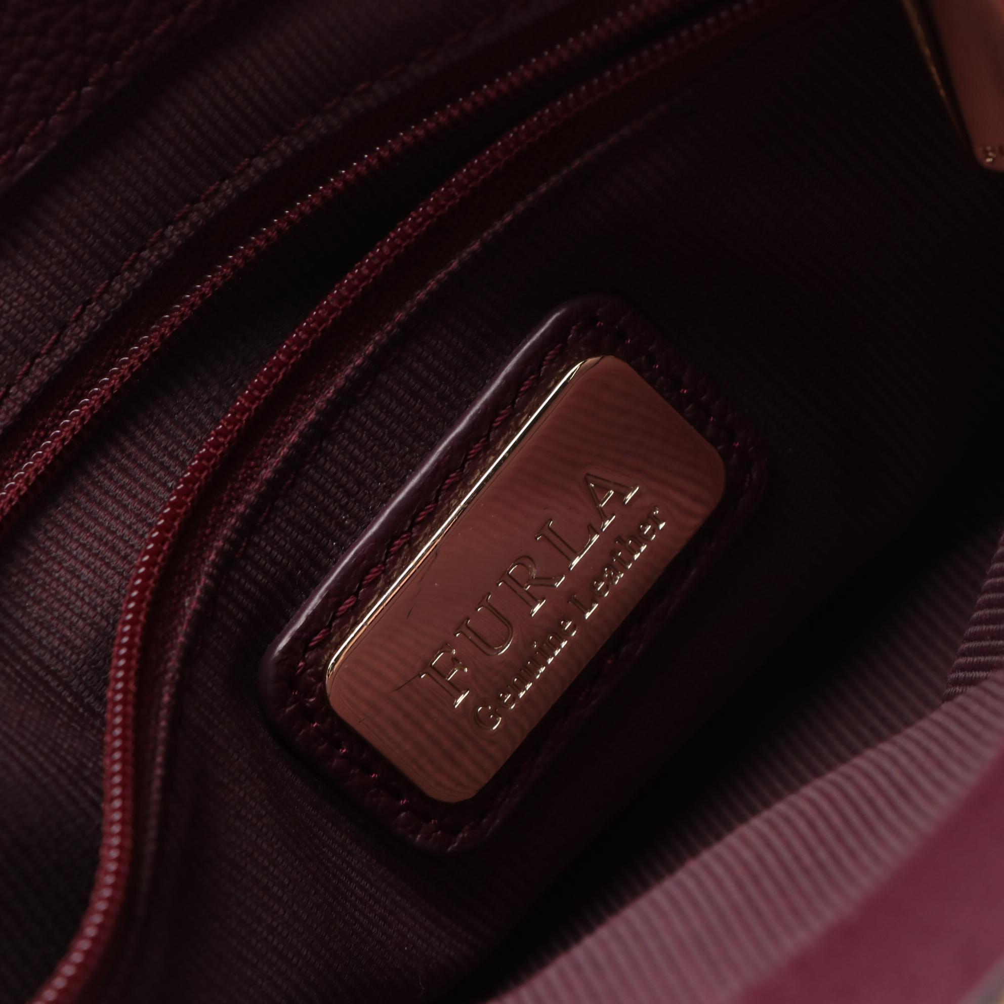 Tory Burch Grain Leather Shoulder Bag and Furla Grain Leather Two-Way Bag