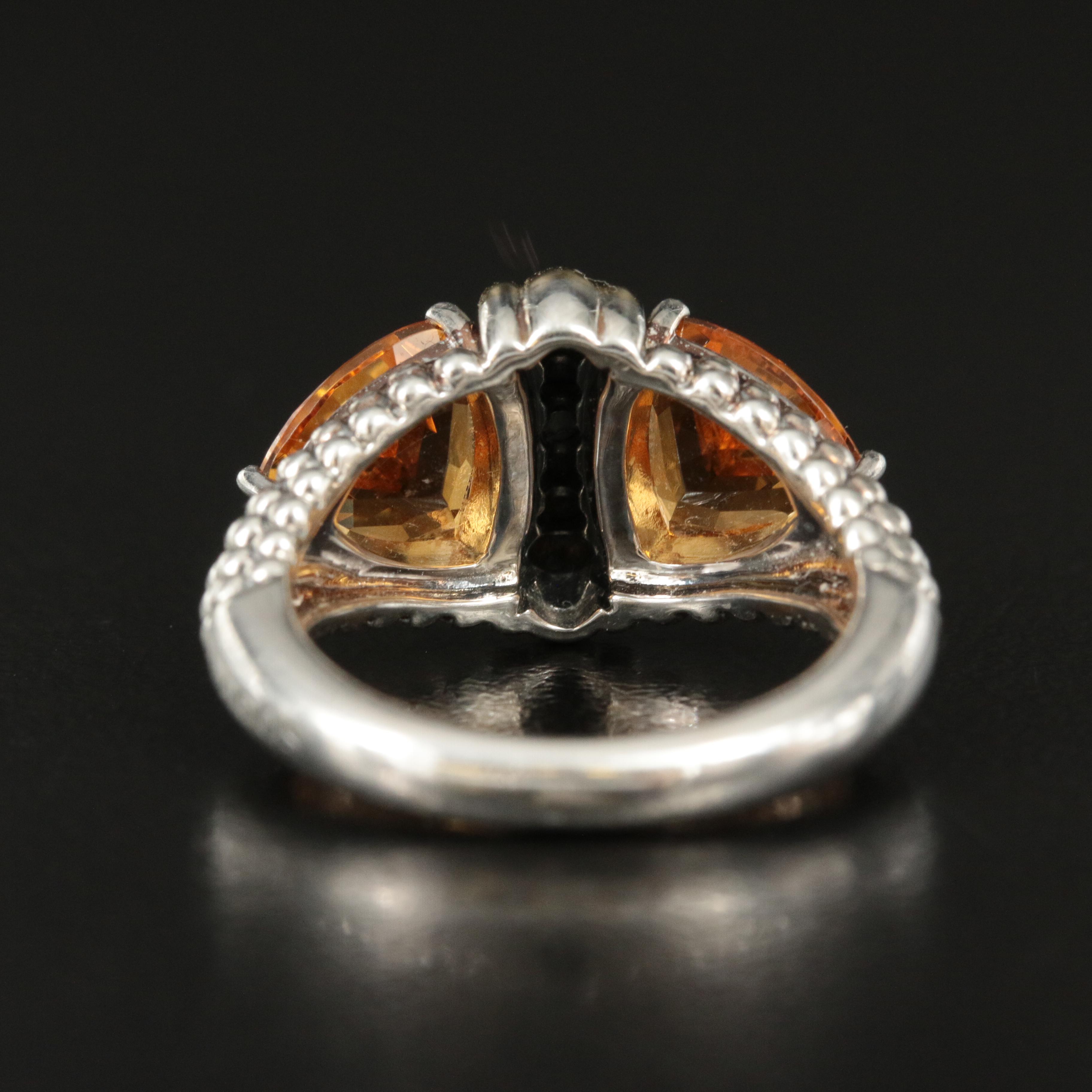 Lagos "Treasure Chest" Sterling, 18K and Citrine Ring