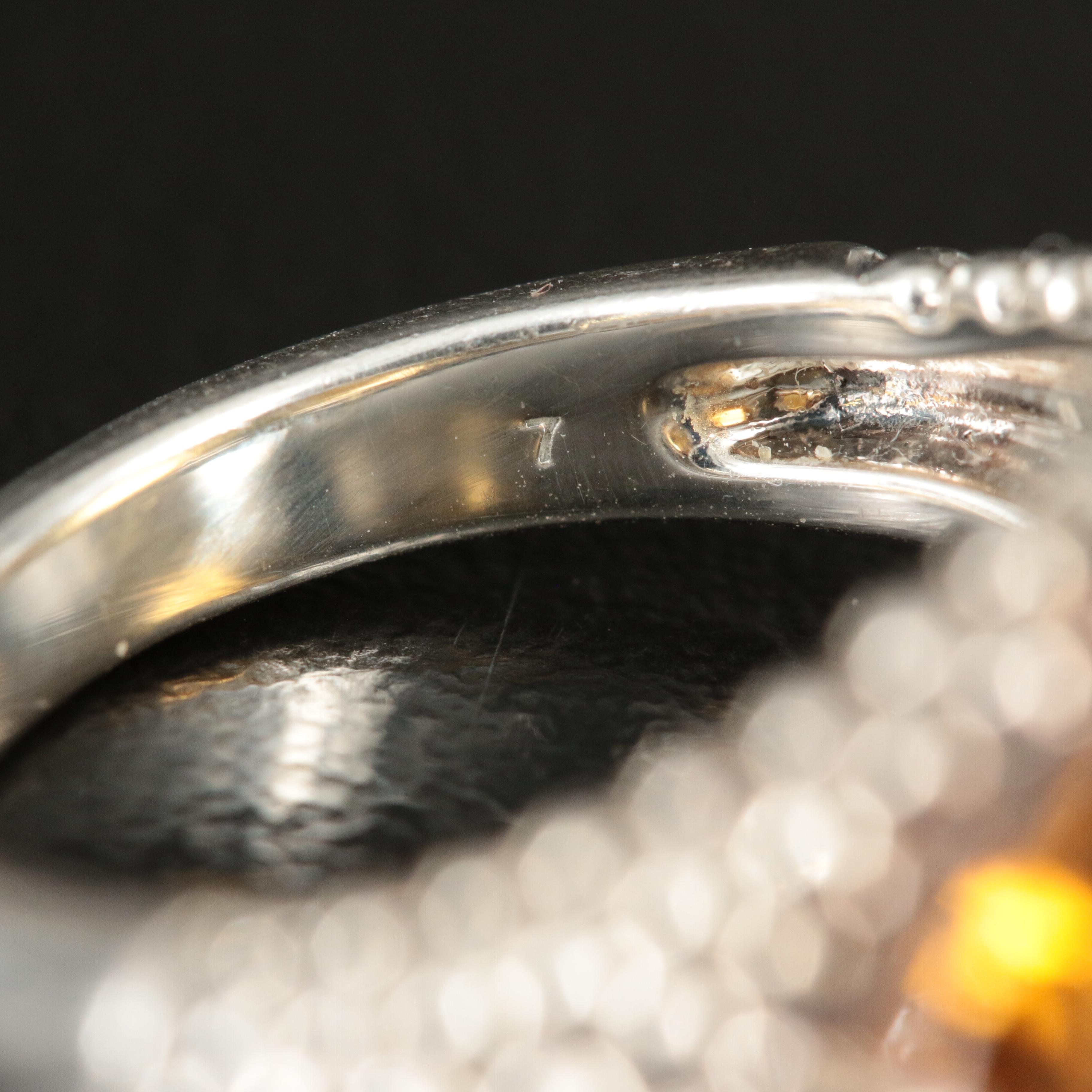 Lagos "Treasure Chest" Sterling, 18K and Citrine Ring