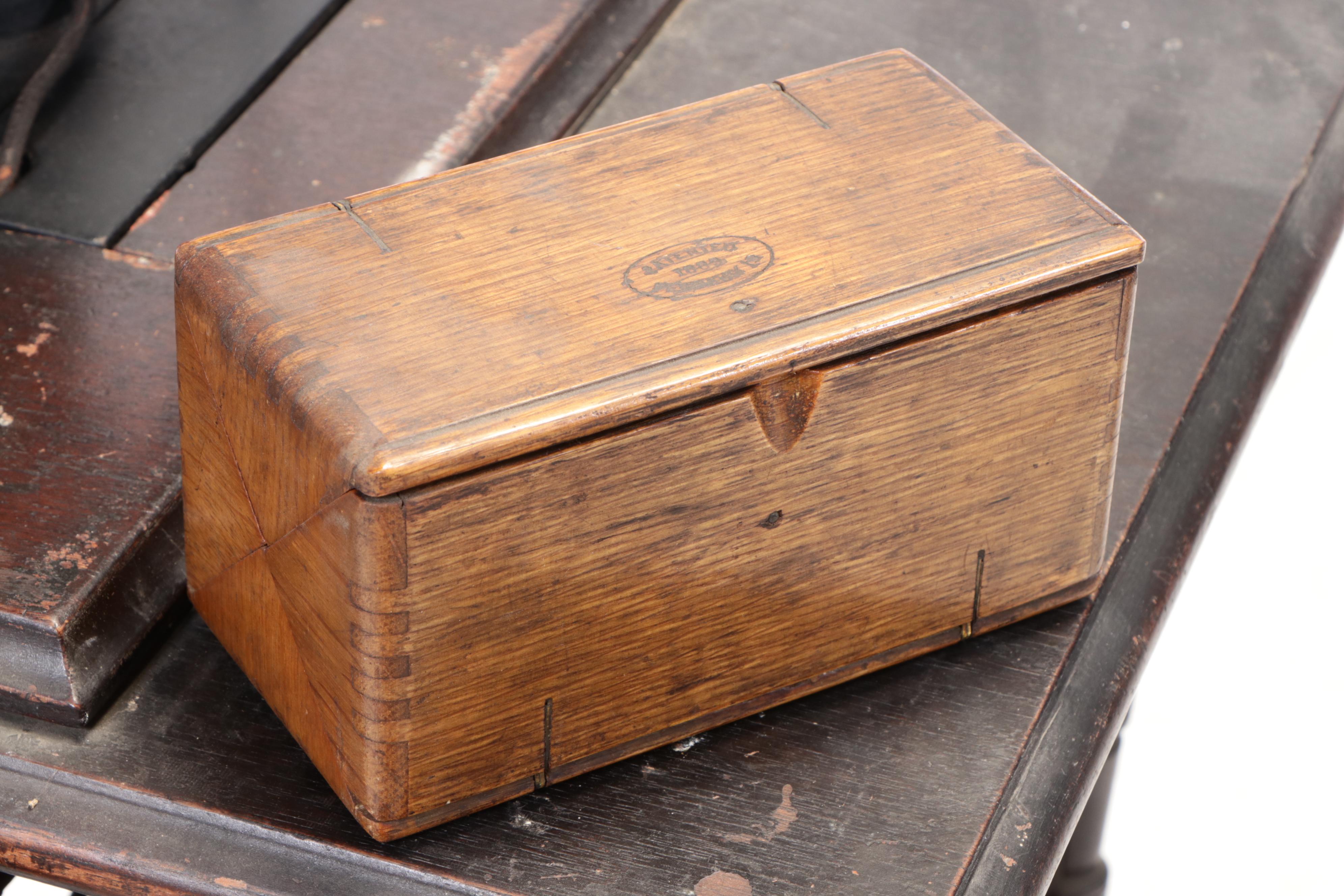 Singer Treadle-Base Iron and Oak Sewing Machine and Cabinet, Early 20th C