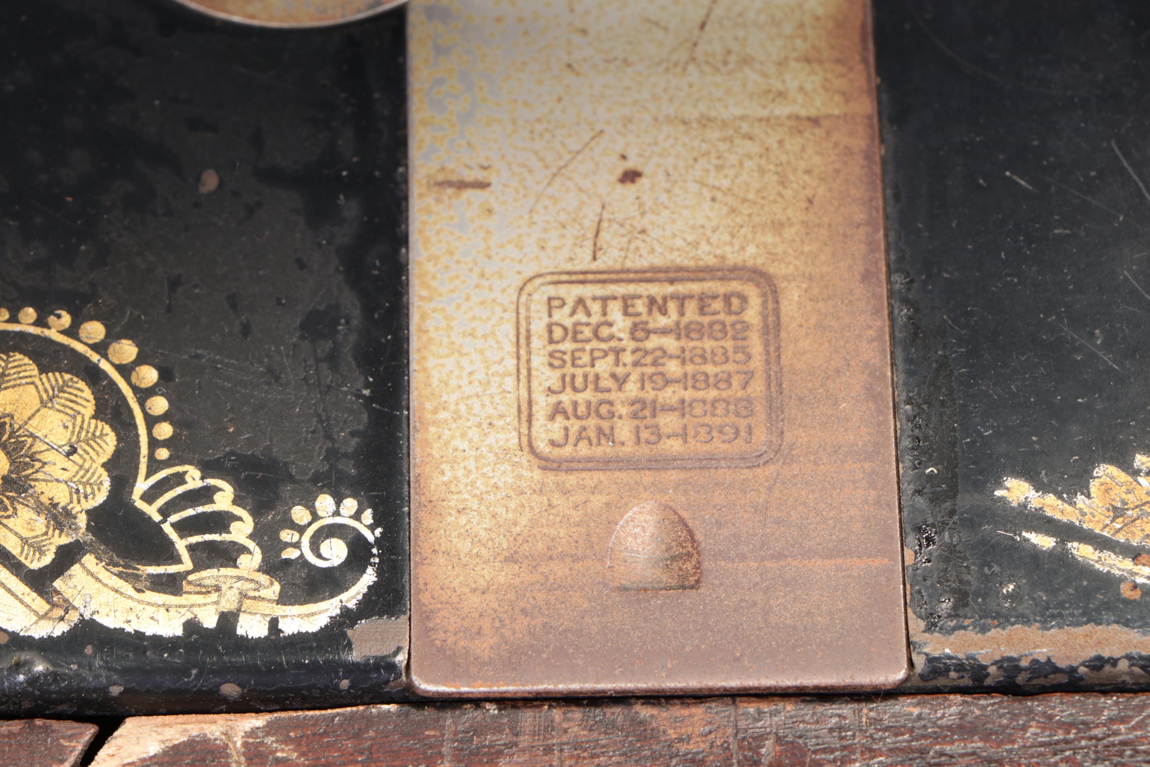 Singer Treadle-Base Iron and Oak Sewing Machine and Cabinet, Early 20th C