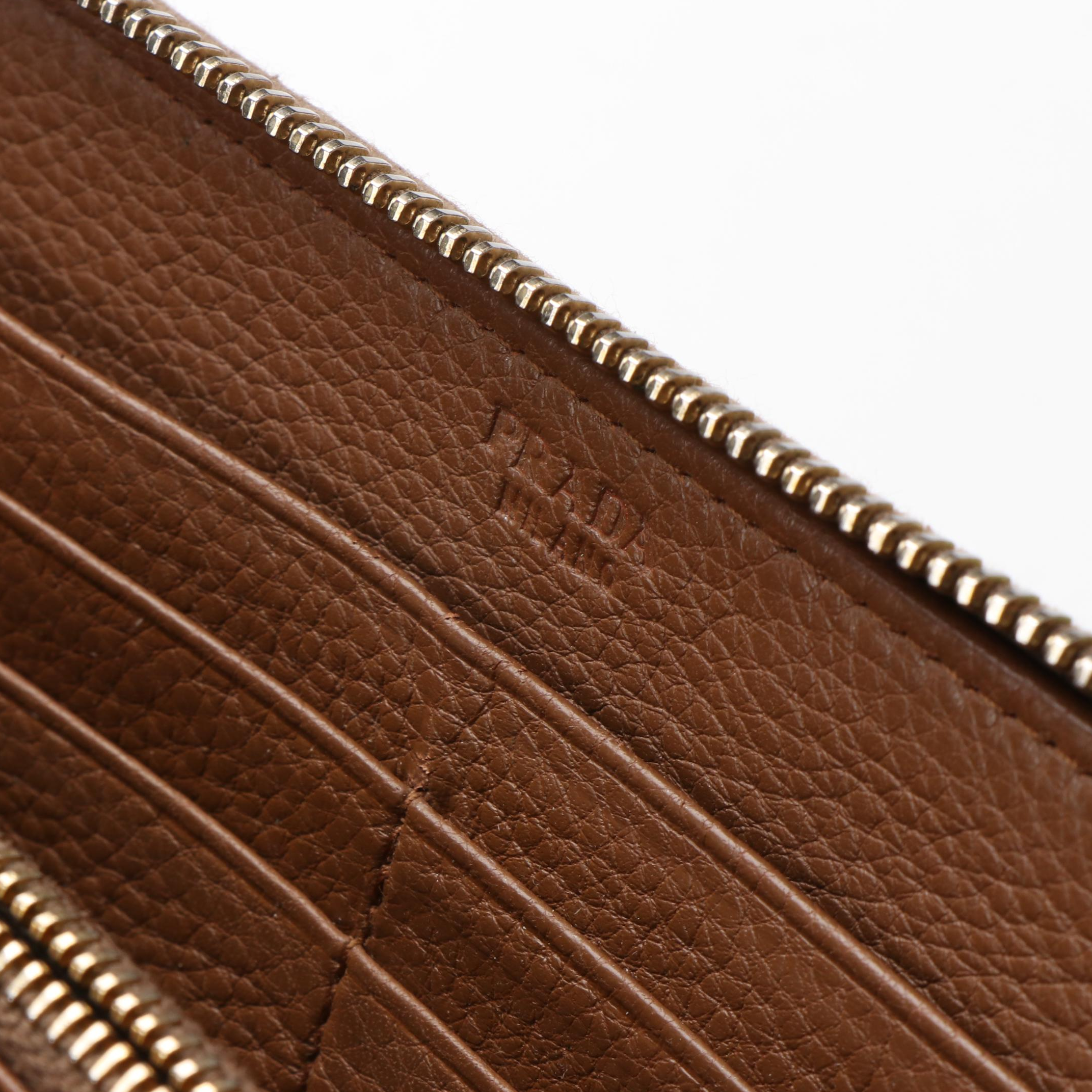 Prada Long Wallet in Vitello Phenix Leather