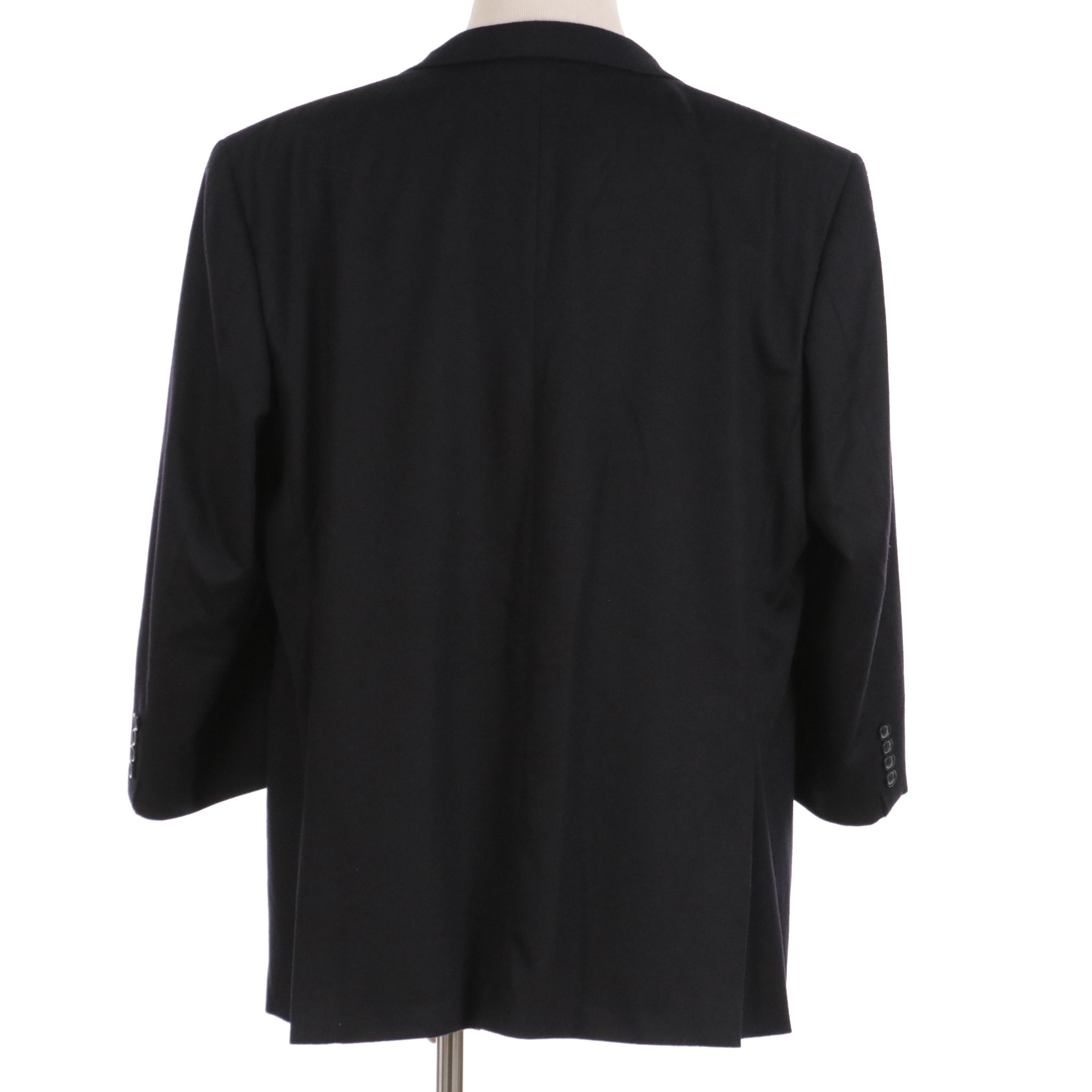 Burberry London Blazer Jacket in Navy Blue Cashmere