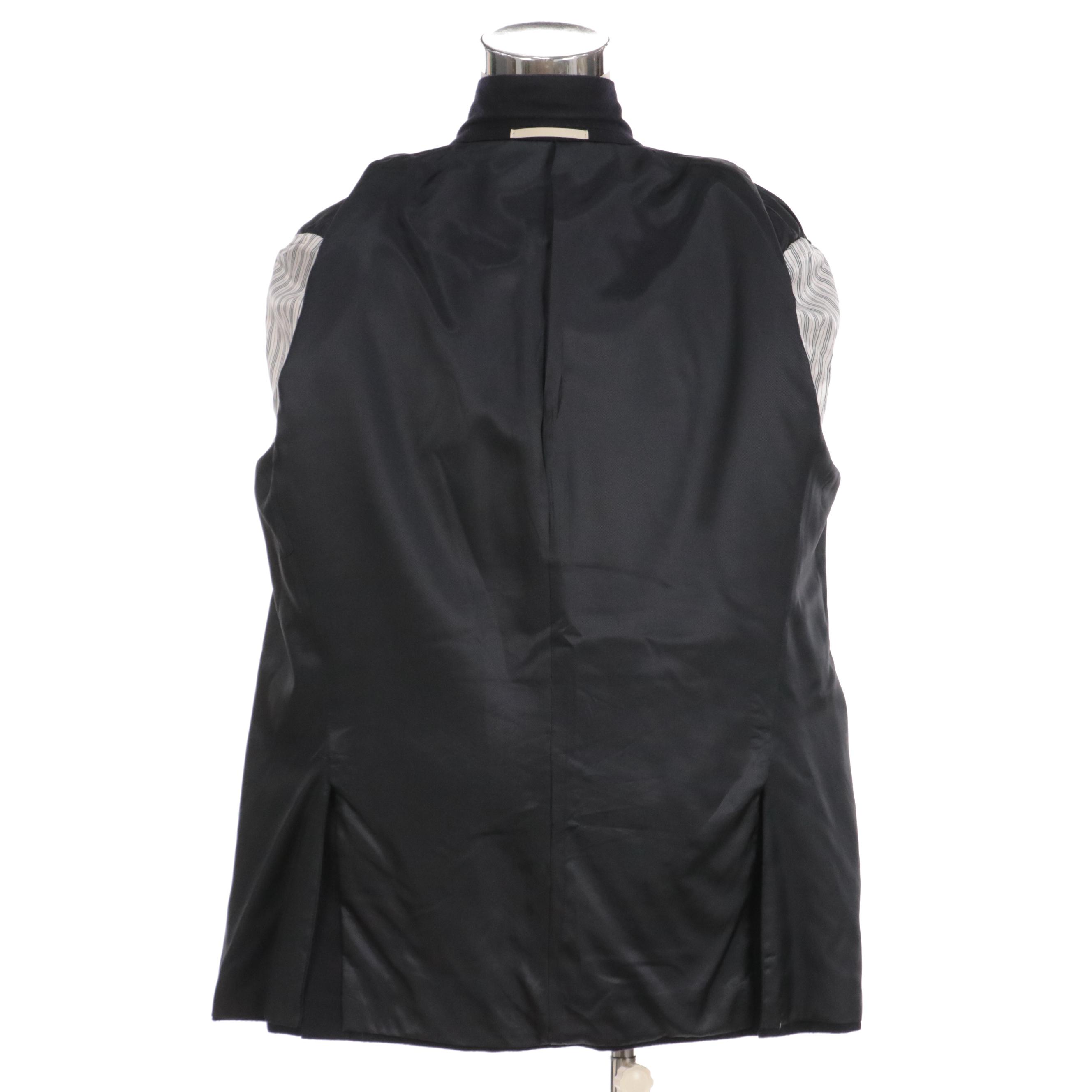 Burberry London Blazer Jacket in Navy Blue Cashmere