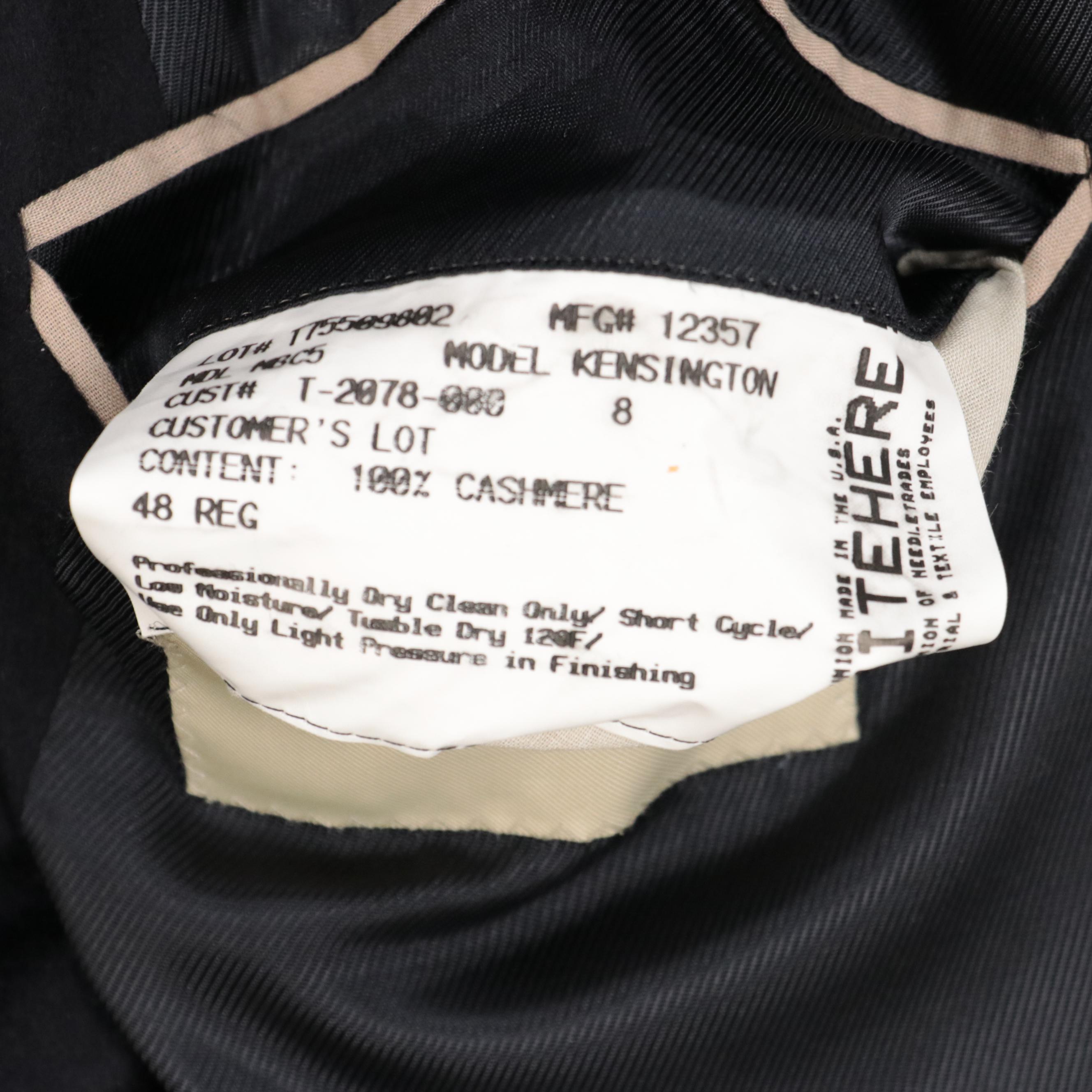 Burberry London Blazer Jacket in Navy Blue Cashmere